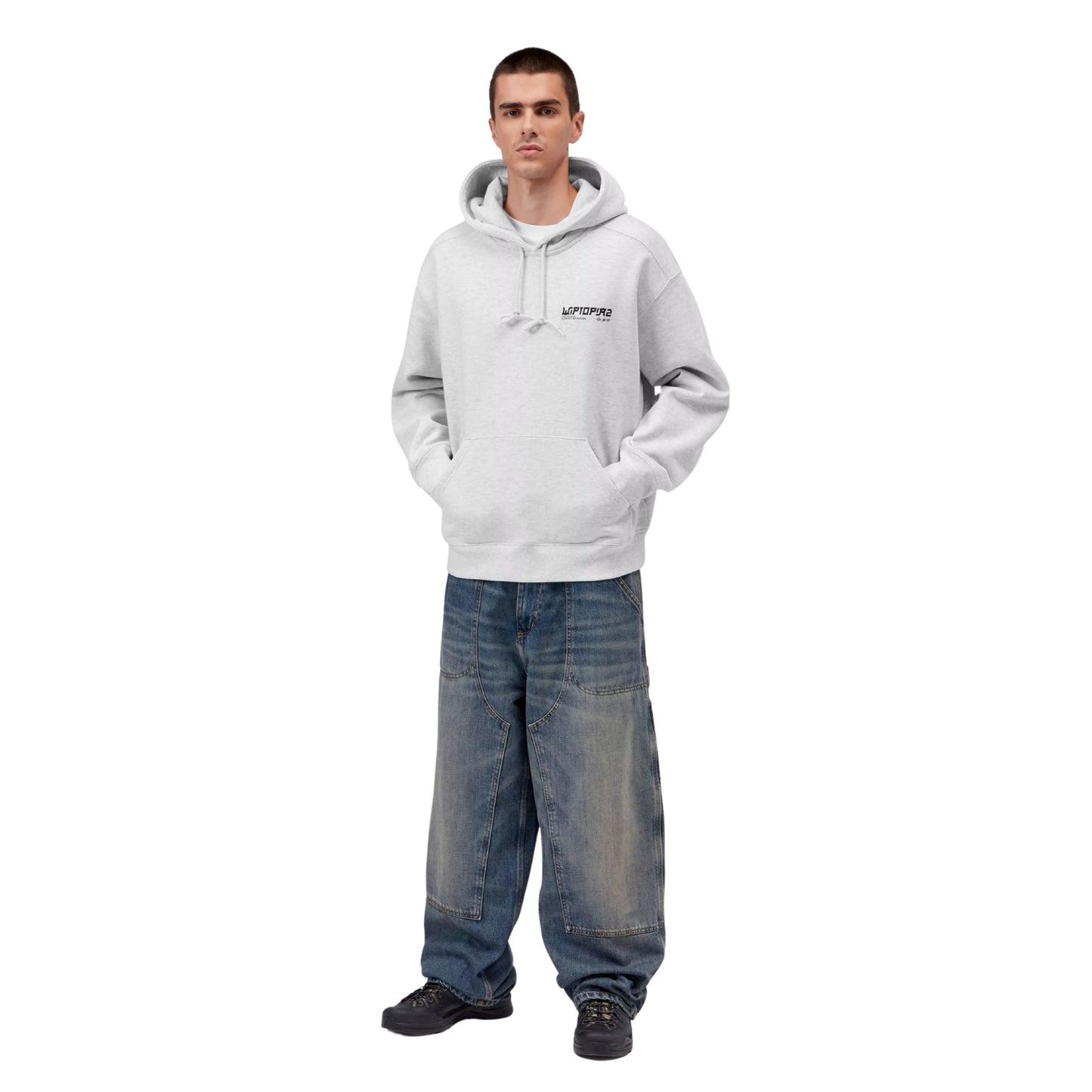 Sweat com carapuço para homem Carhartt WIP Wiptopia II em Ash Heather
