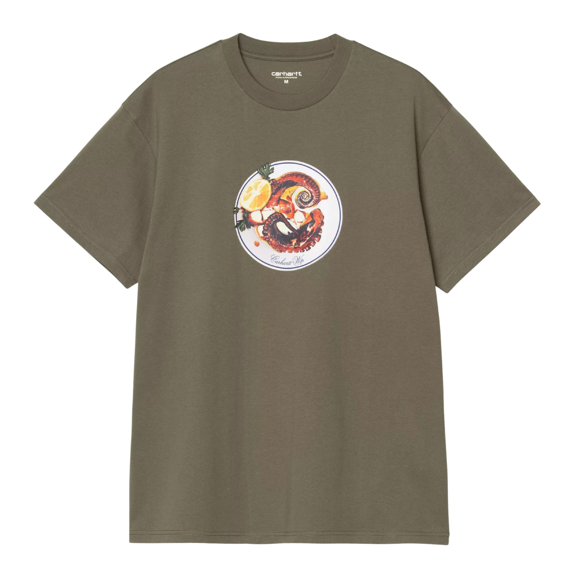 T-Shirt de manga curta para homem Carhartt WIP Octopus em Leaf. Foto da parte da frente.
