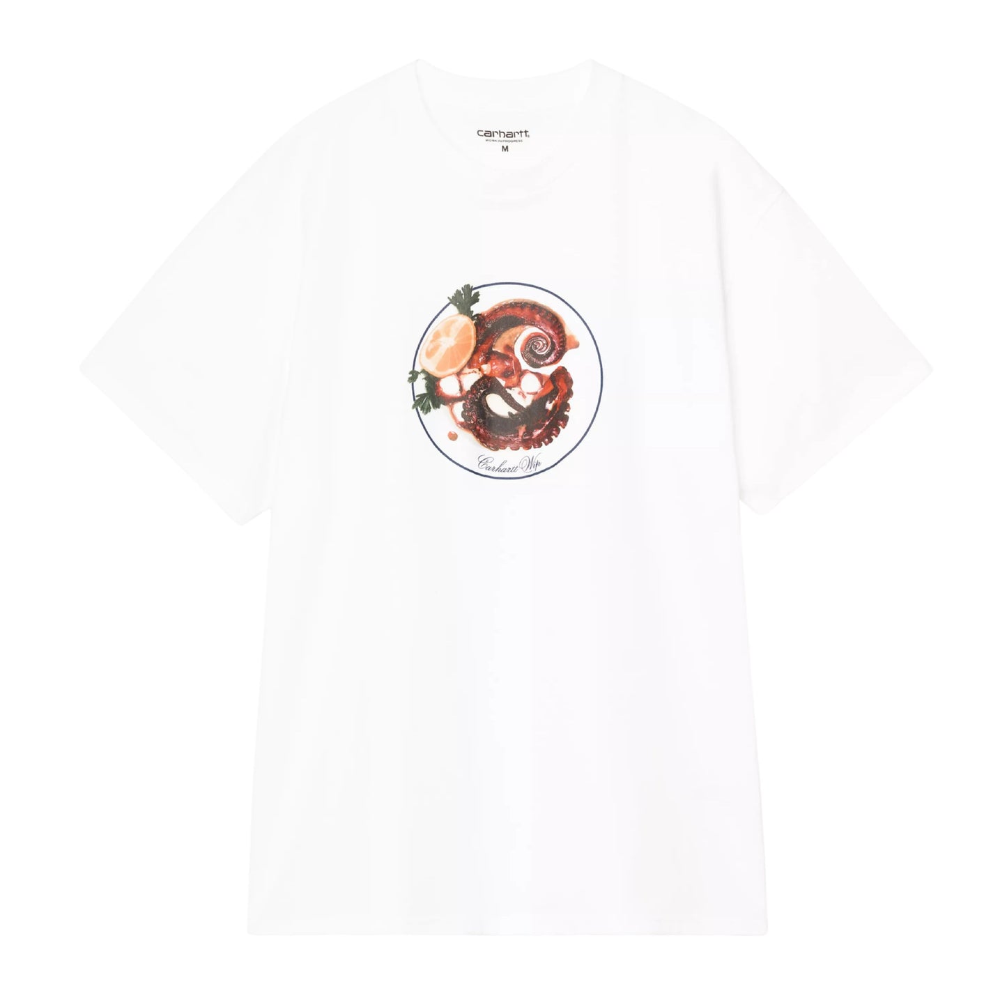 T-Shirt de manga curta para homem Carhartt WIP Octopus em Branco. Foto da parte da frente.