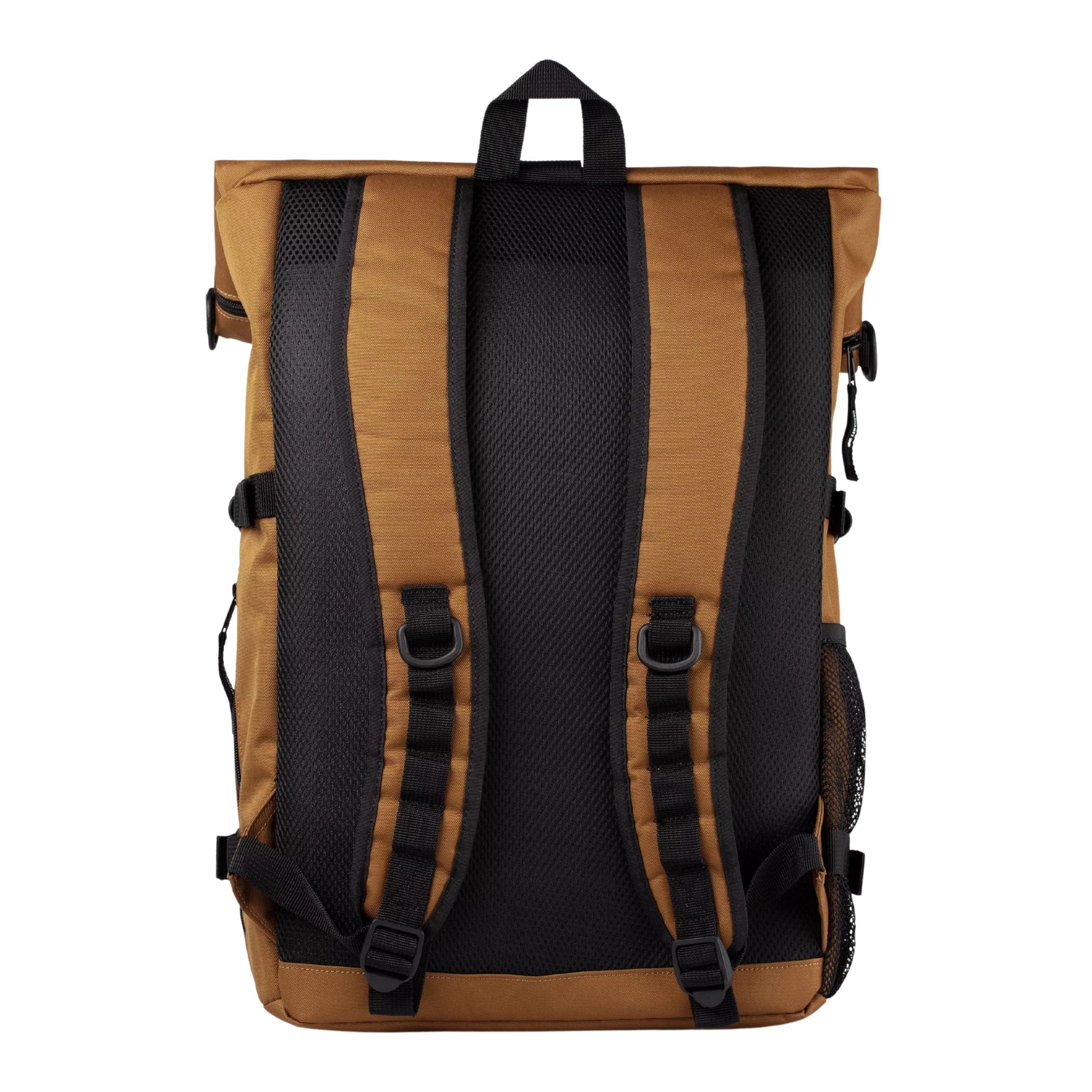 Mochila unissexo Carhartt WIP Philis em Hamilton Brown. Foto da parte de trás.