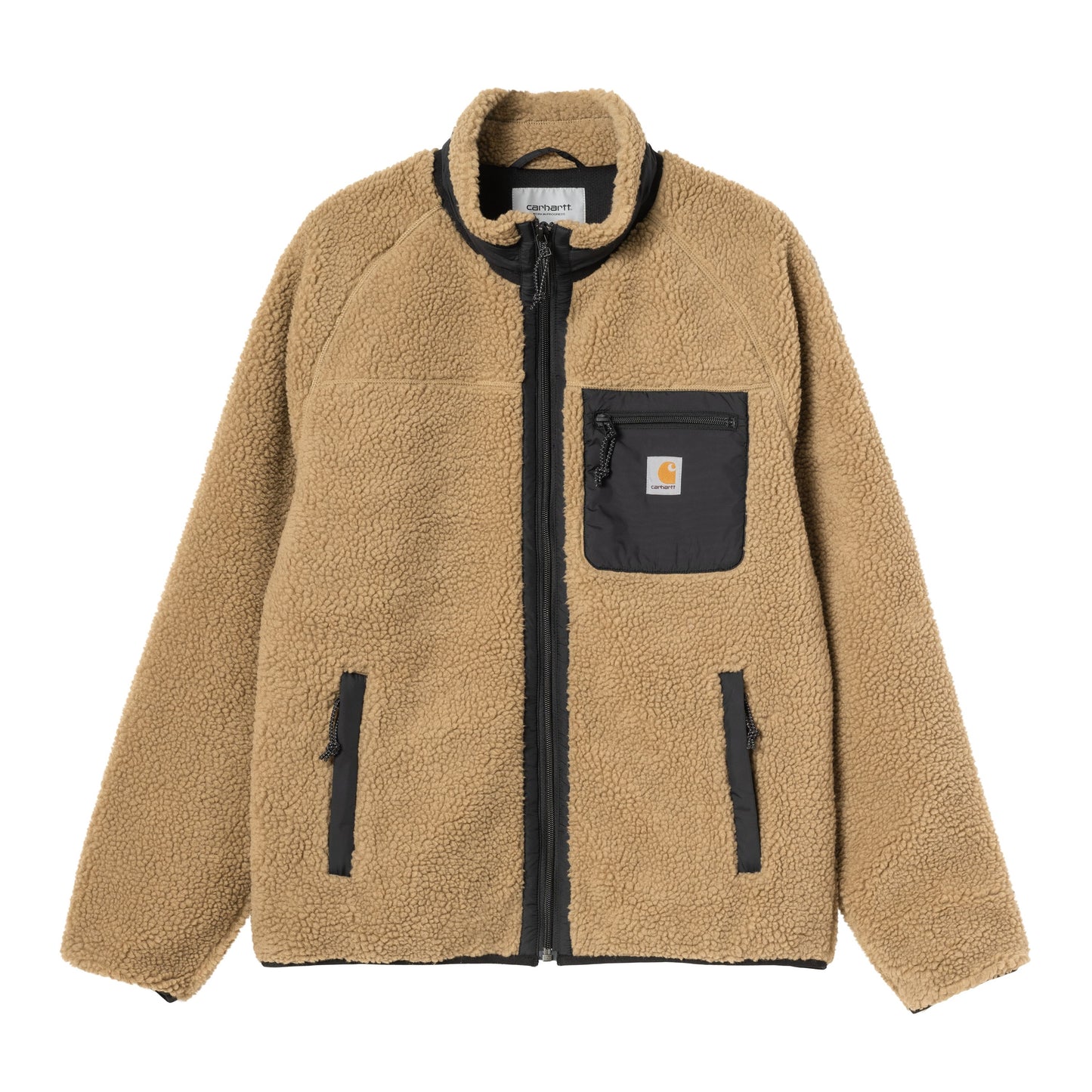 Casaco para homem Carhartt WIP Prentis em Leather/Black. Foto da parte da frente.