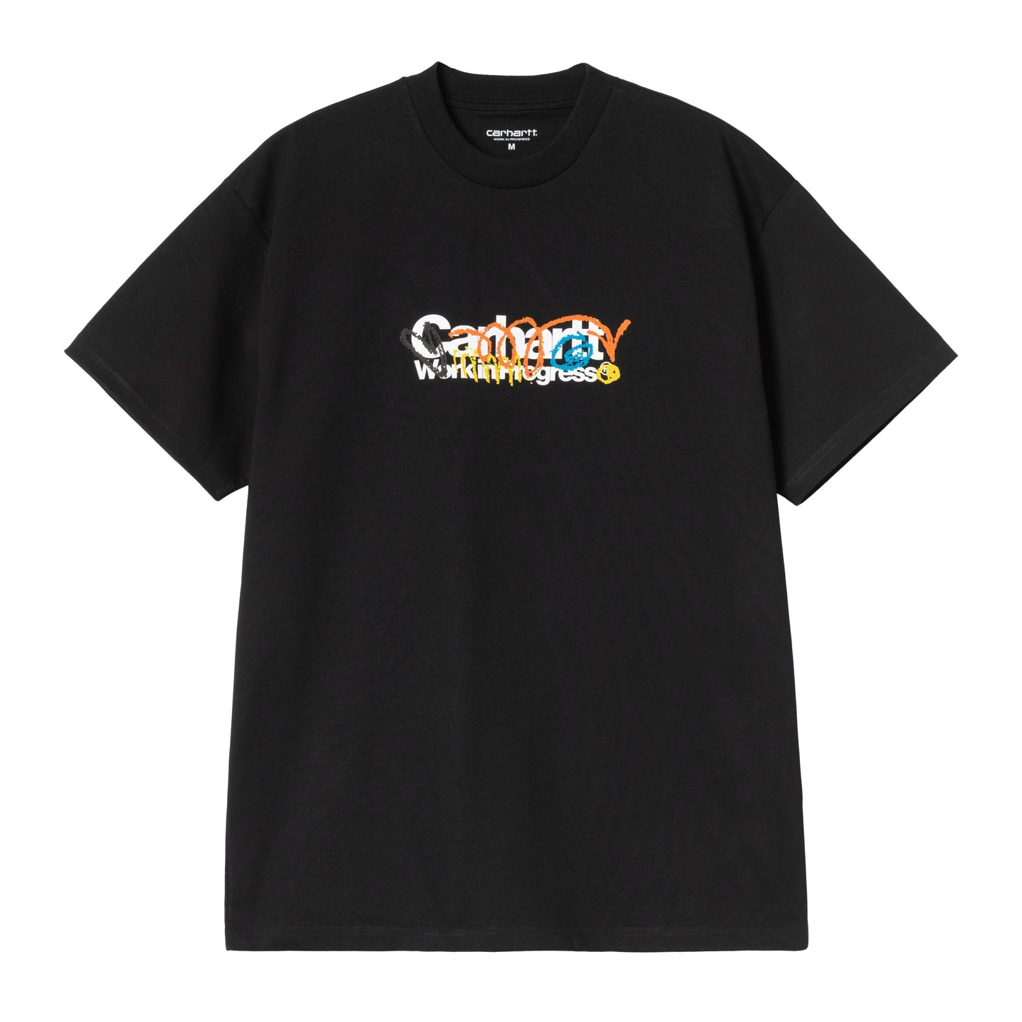 T-Shirt de manga curta para homem Carhartt WIP Primary em Preto. Foto da parte da frente.
