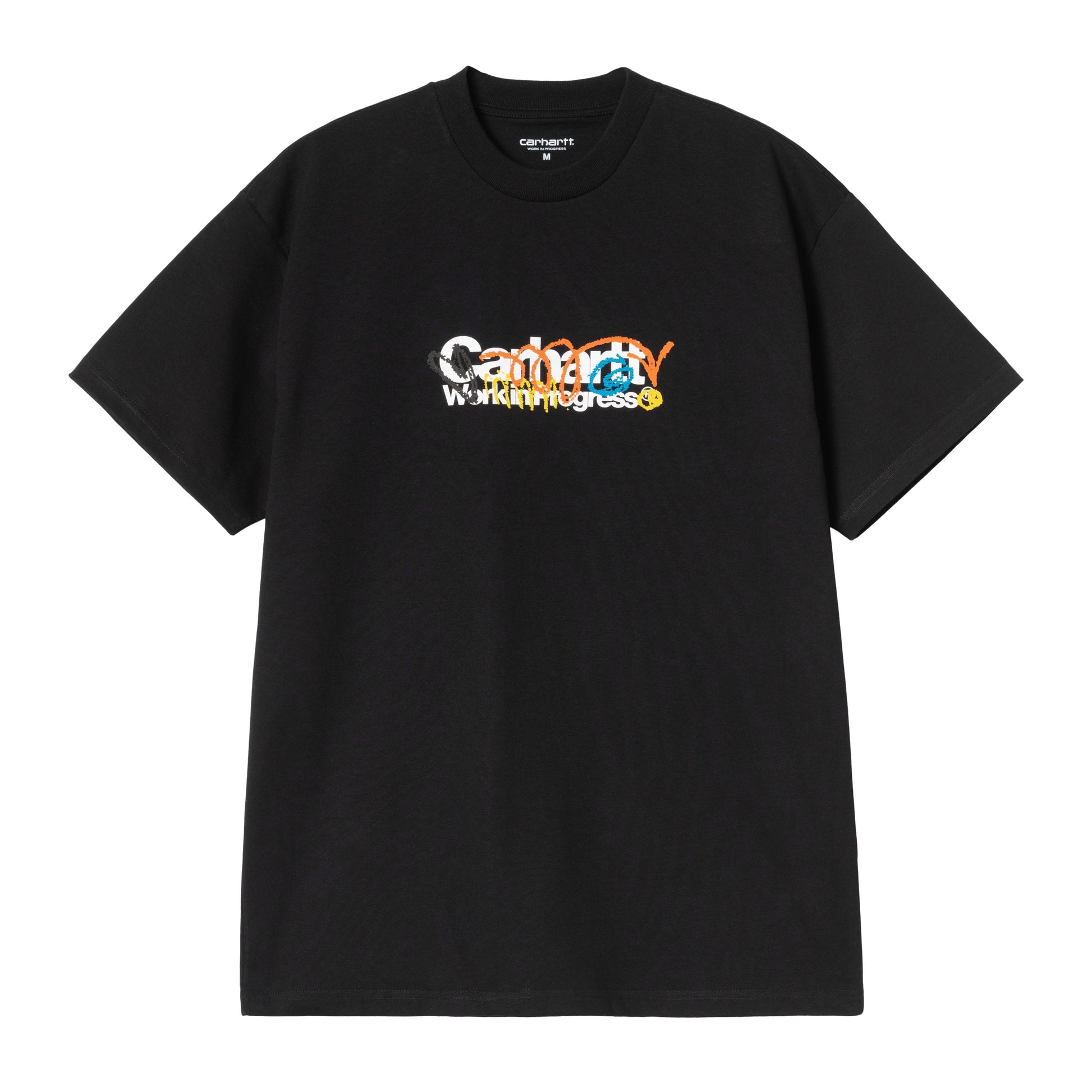 T-Shirt de manga curta para homem Carhartt WIP Primary em Preto. Foto da parte da frente.
