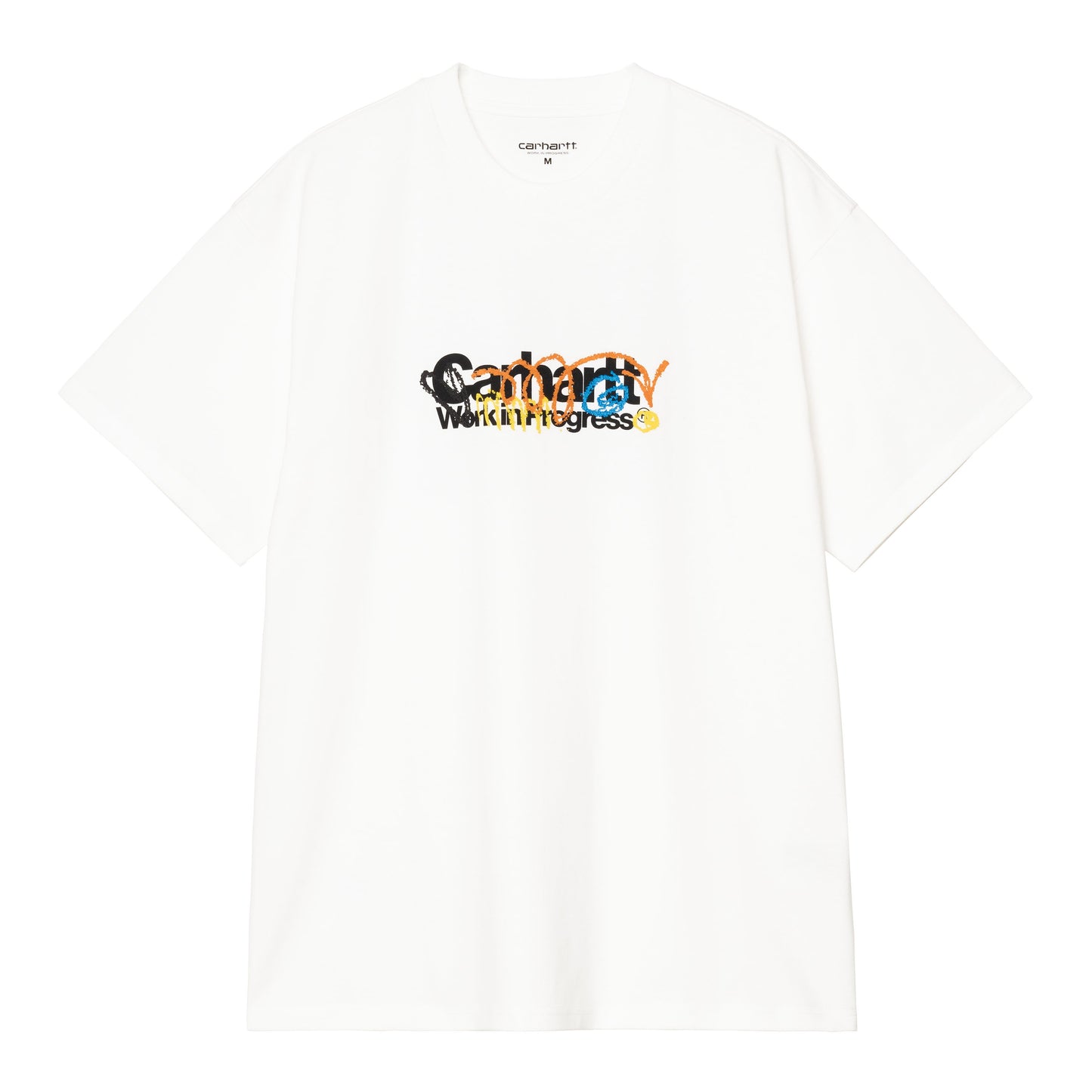 T-Shirt de manga curta para homem Carhartt WIP Primary em Branco. Foto da parte da frente.