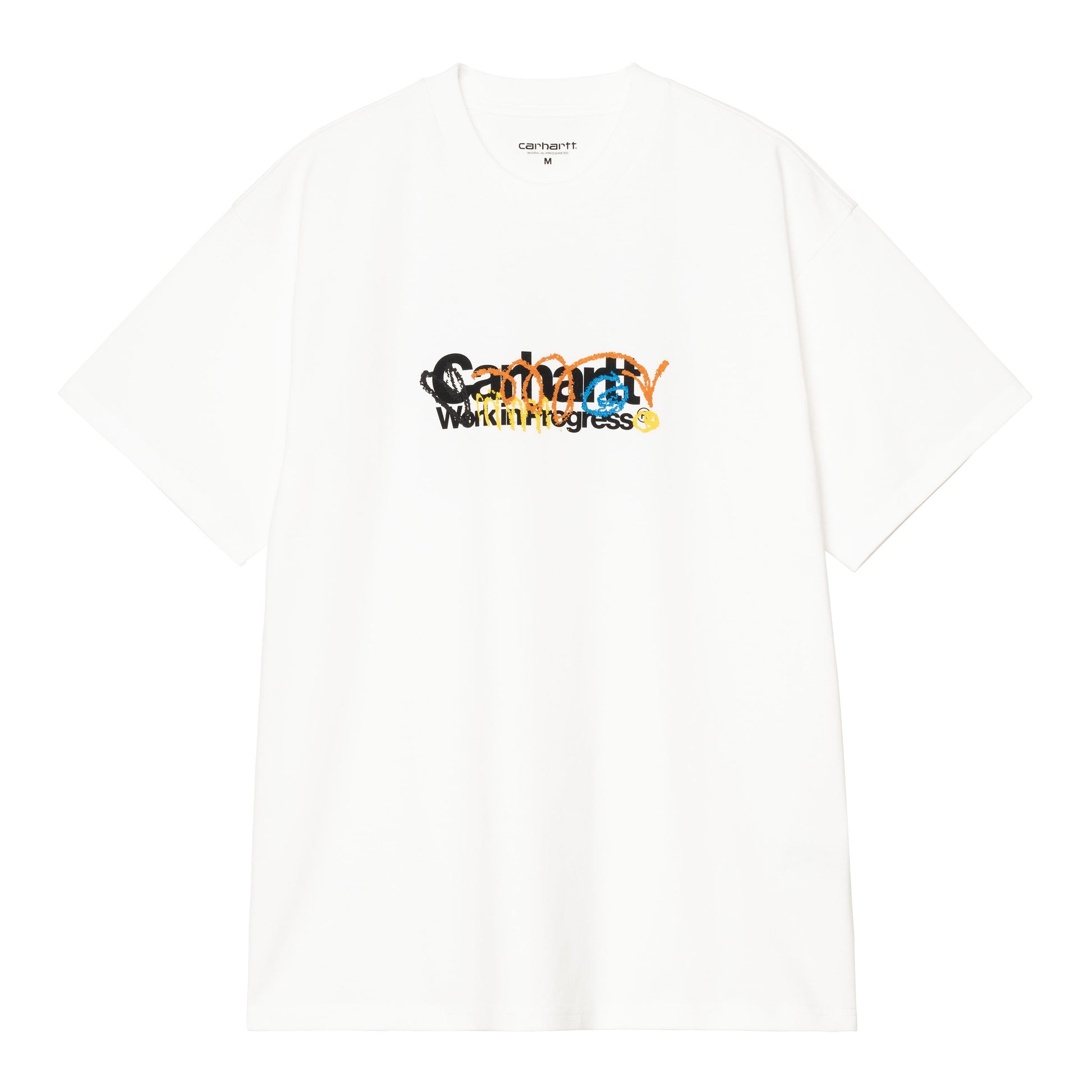 T-Shirt de manga curta para homem Carhartt WIP Primary em Branco. Foto da parte da frente.