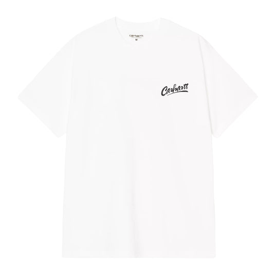 T-Shirt de manga curta para homem Carhartt WIP Pup em Branco