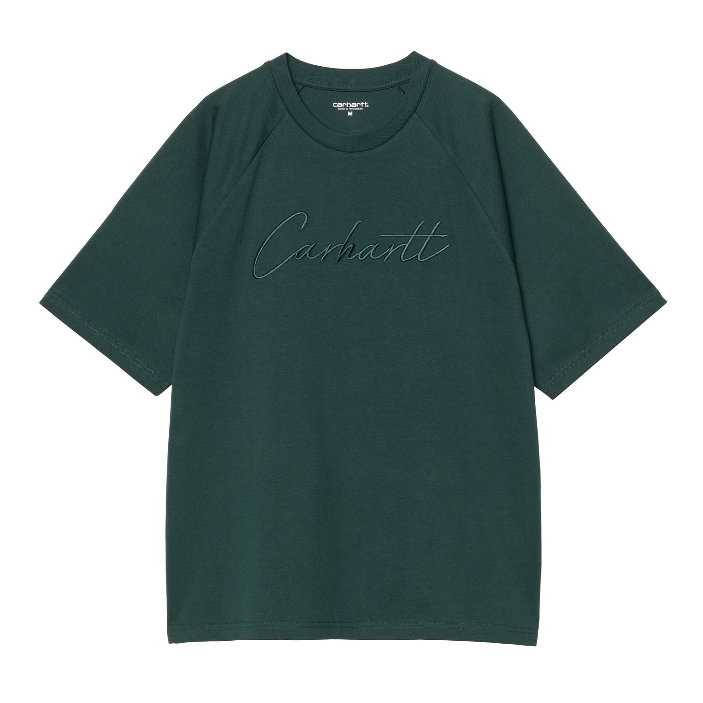 T-Shirt de manga curta para homem Carhartt WIP Ray em Dark Fir. Foto da parte da frente.