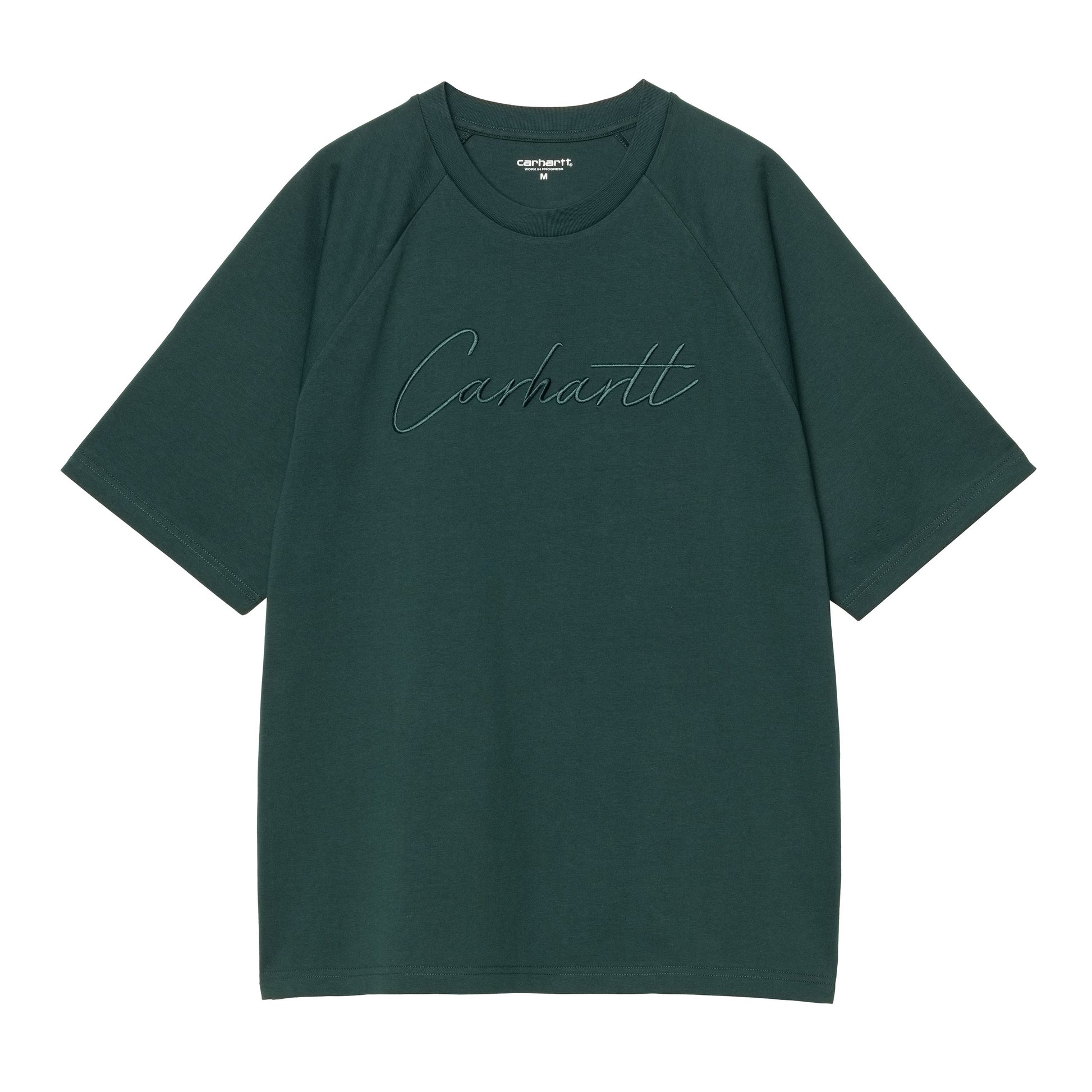 T-Shirt de manga curta para homem Carhartt WIP Ray em Dark Fir. Foto da parte da frente.