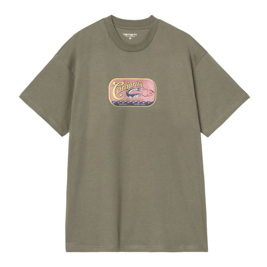 T-Shirt de manga curta para homem Carhartt WIP Sardinas em Leaf