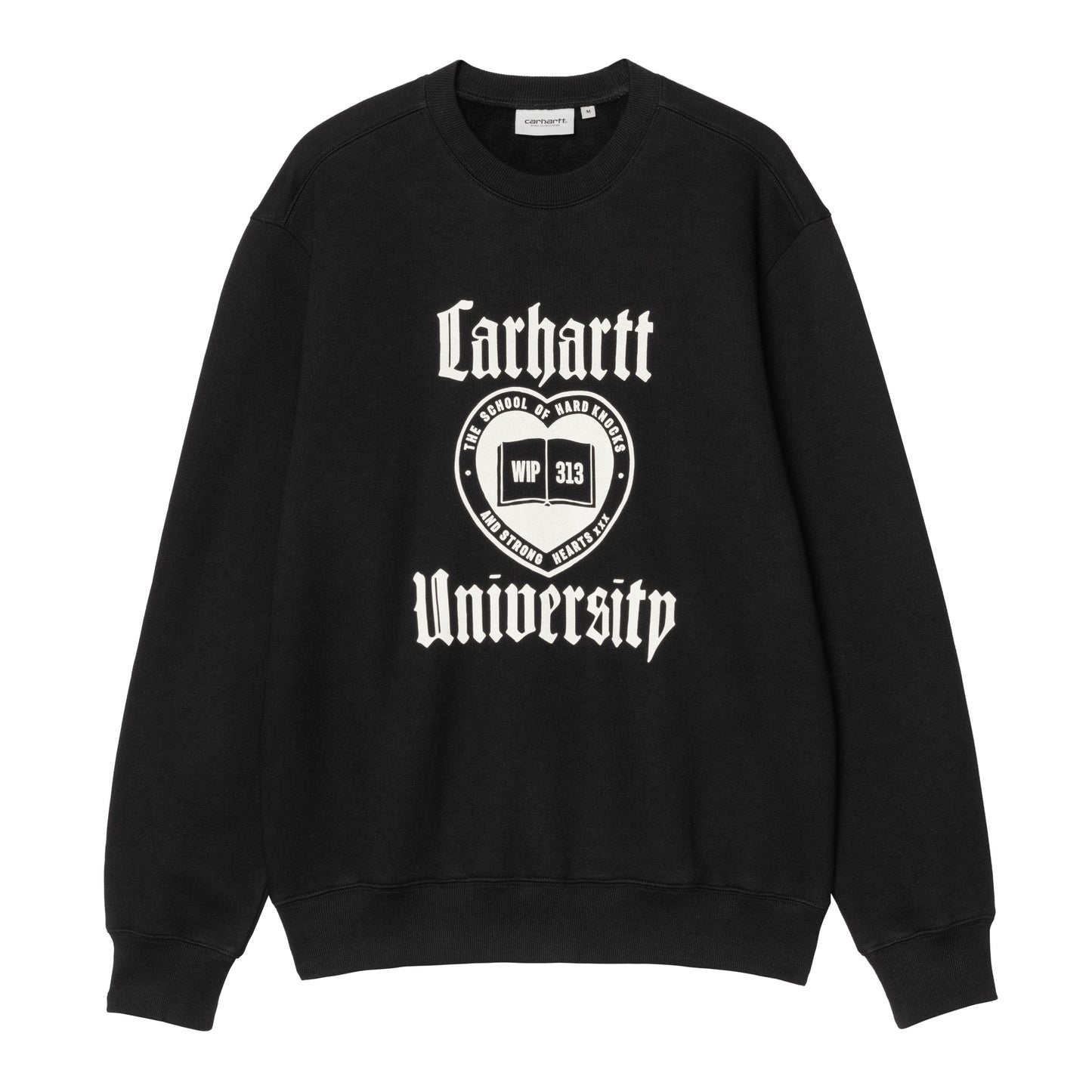 Sweat para homem Carhartt WIP Schooling em Preto. Foto da parte da frente.