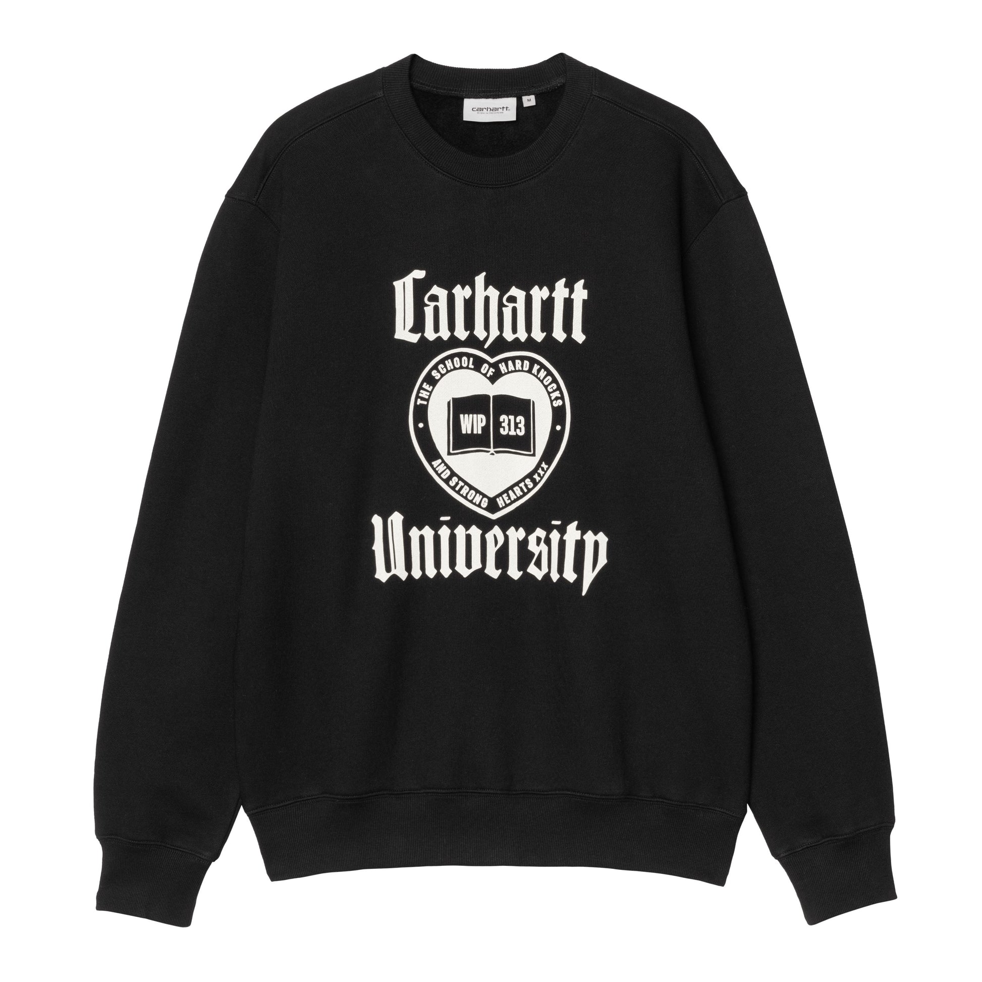 Sweat para homem Carhartt WIP Schooling em Preto. Foto da parte da frente.