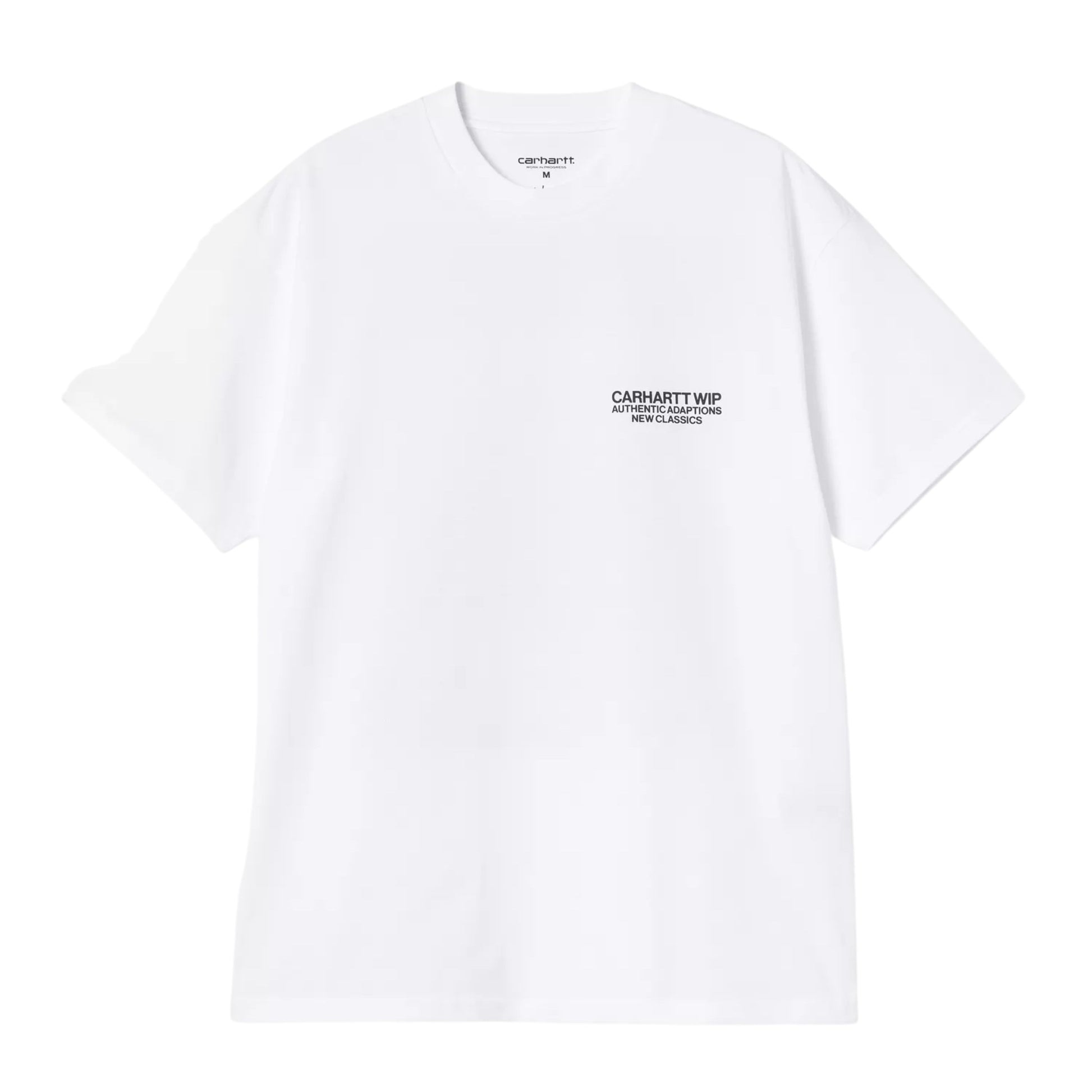 T-Shirt de manga curta para homem Carhartt WIP Sean Hamilton 03 em Branco. Foto da parte da frente.