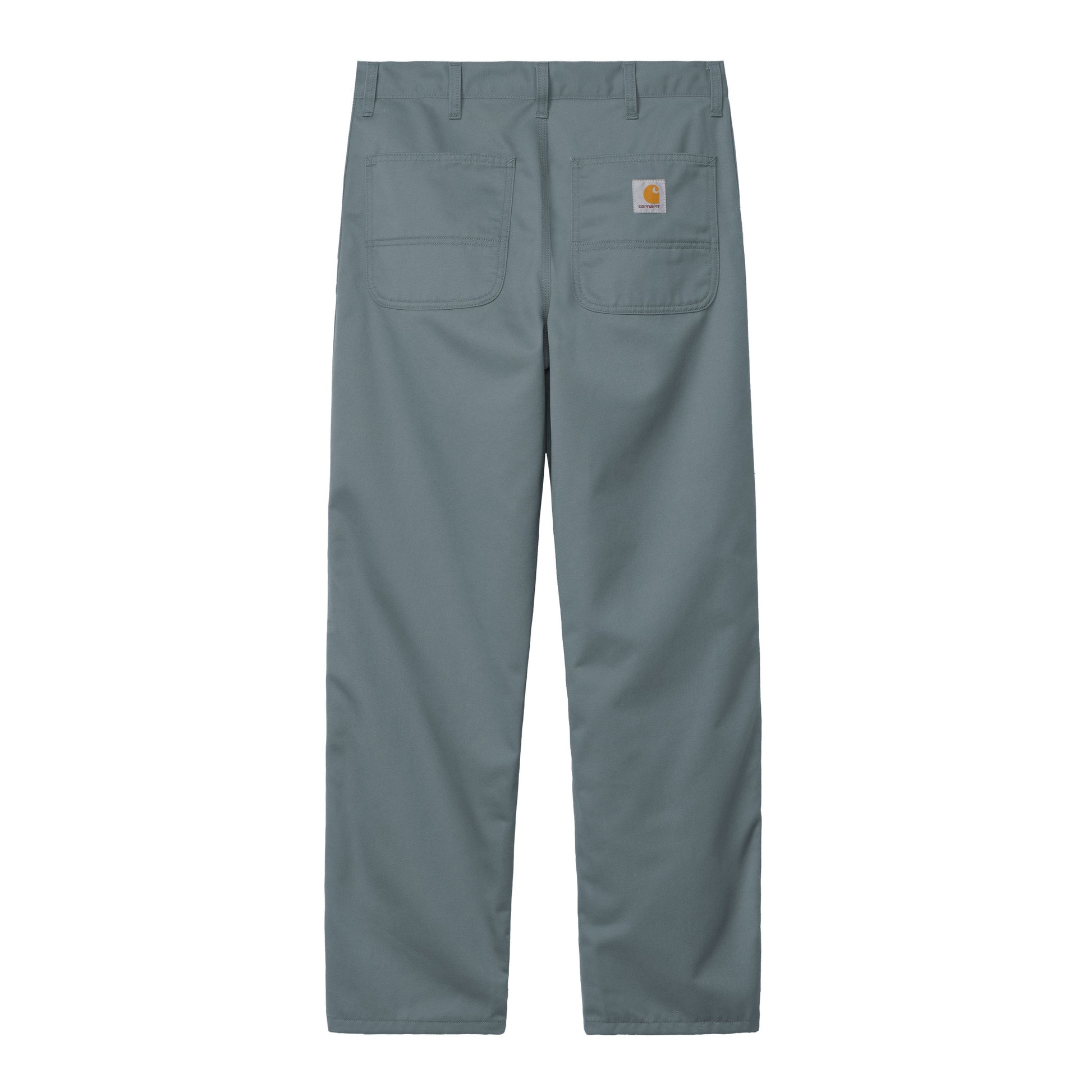 Calça para homem Carhartt WIP Simple em Cozy Blue Rinsed. Foto da parte de trás.