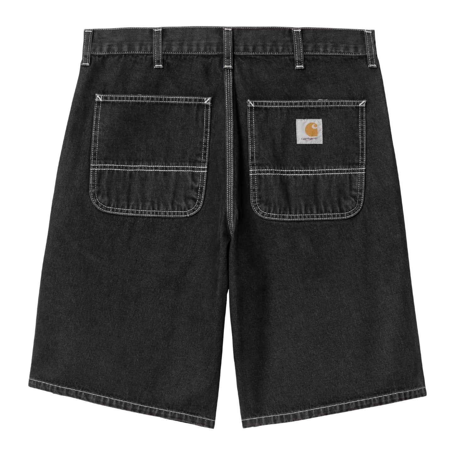 Men's Carhartt WIP Simple Black Stone Washed Denim Shorts