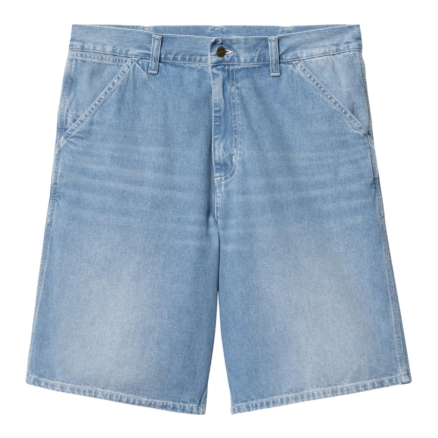 Calções de ganga para homem Carhartt WIP Simple em Azul light true washed. Foto da parte de trás.