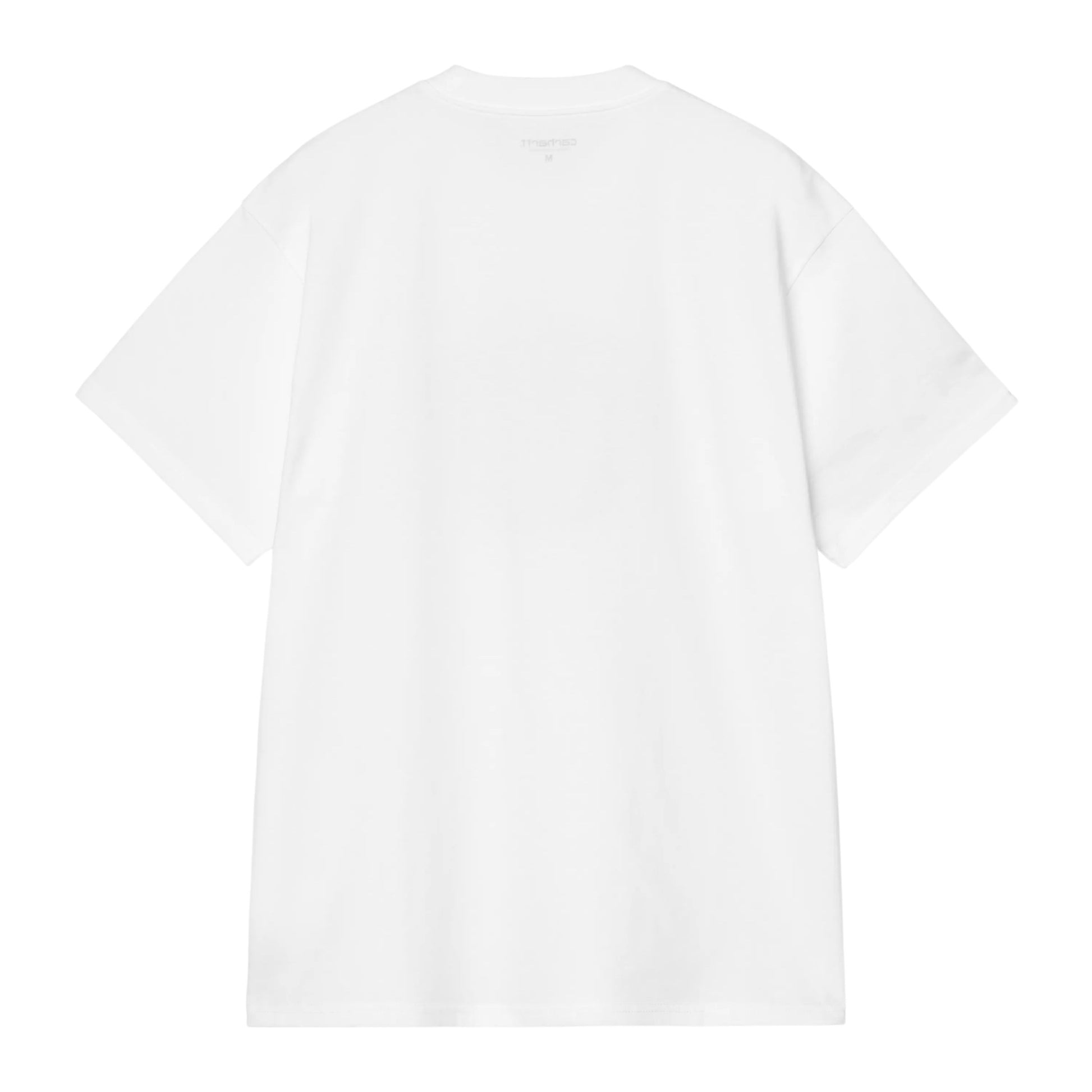 T-Shirt de manga curta para homem Carhartt WIP Spoiled em Branco. Foto da parte de trás.