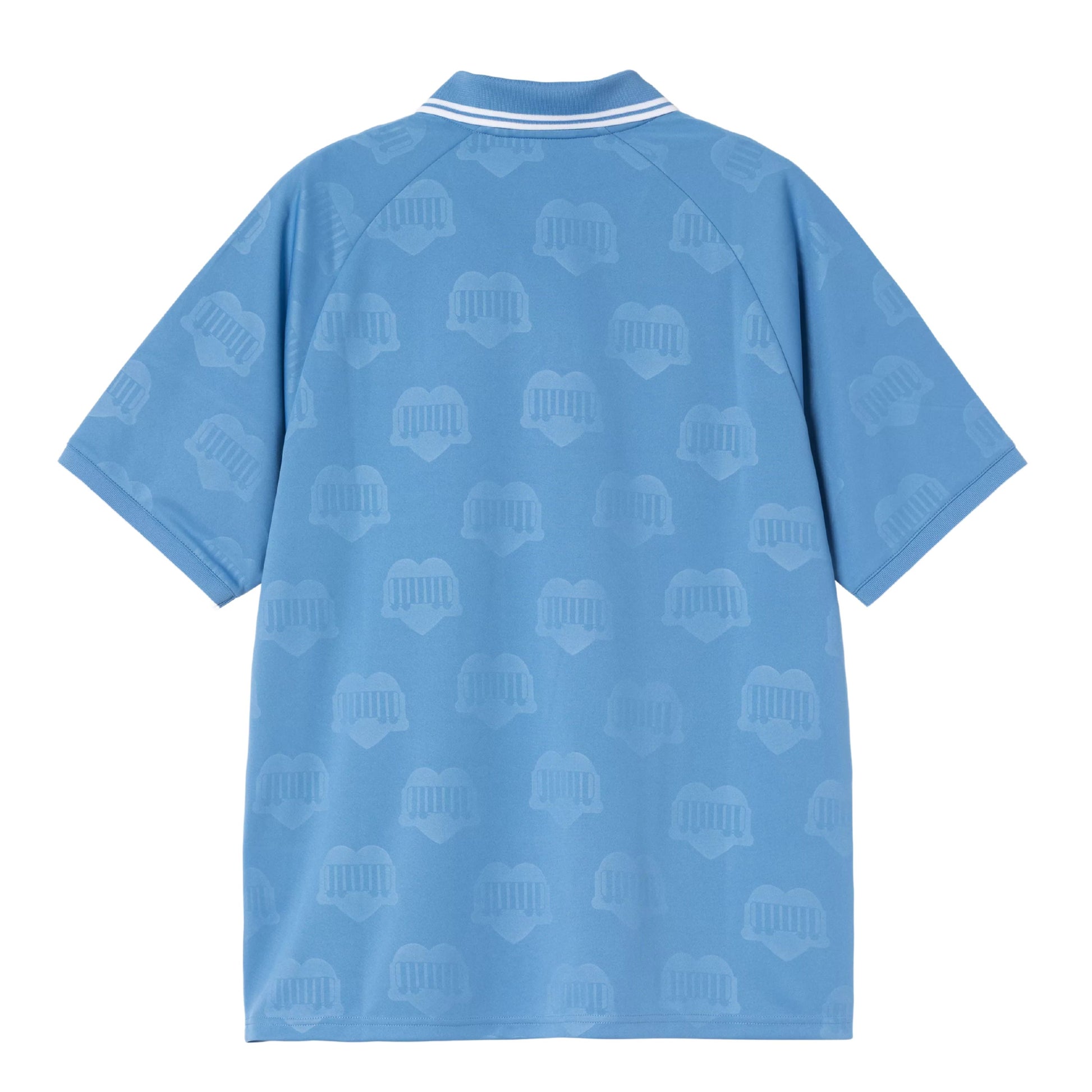 T-Shirt de futebol com manga curta para homem Carhartt WIP Terrace em Heart Train Jacquard, Curacao. Foto da parte de trás.