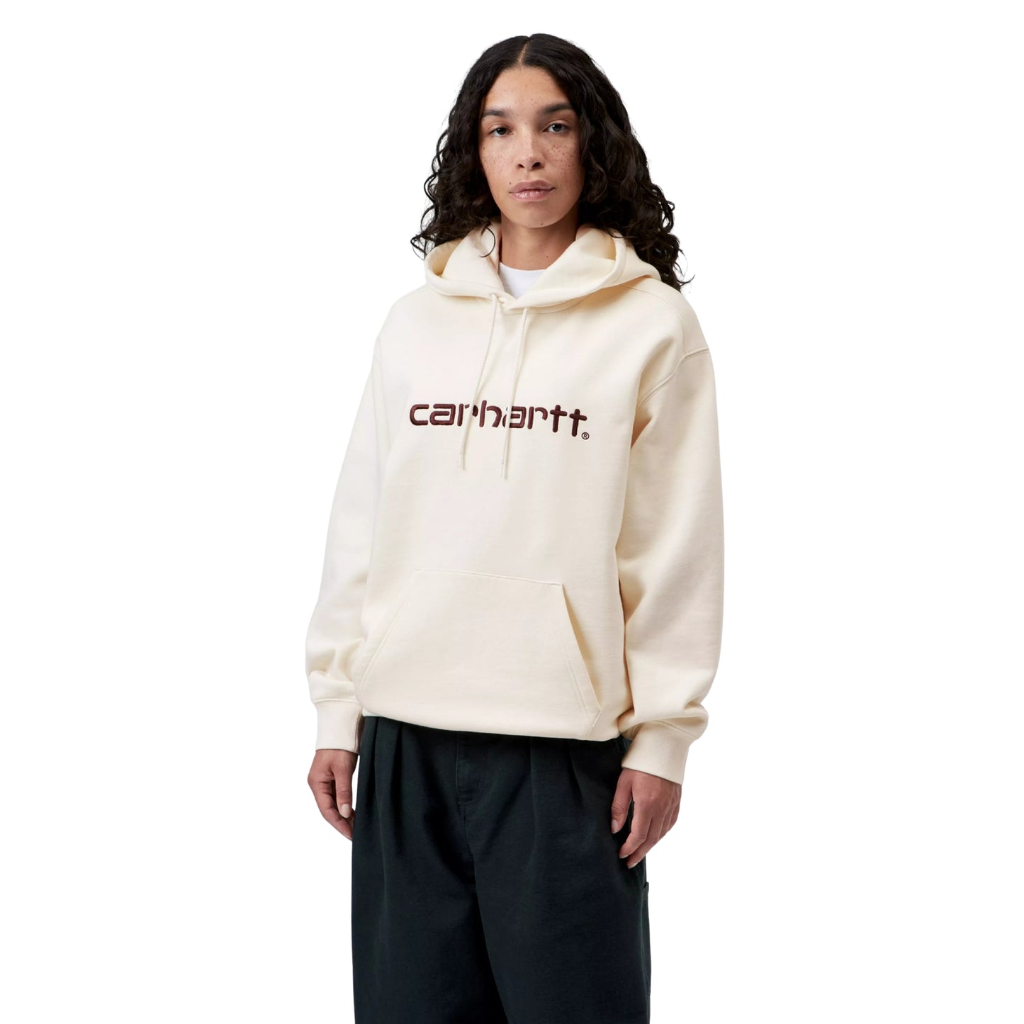 Hoodie Carhartt WIP W' Hooded Carhartt Sweatshirt em Wax / Palisander