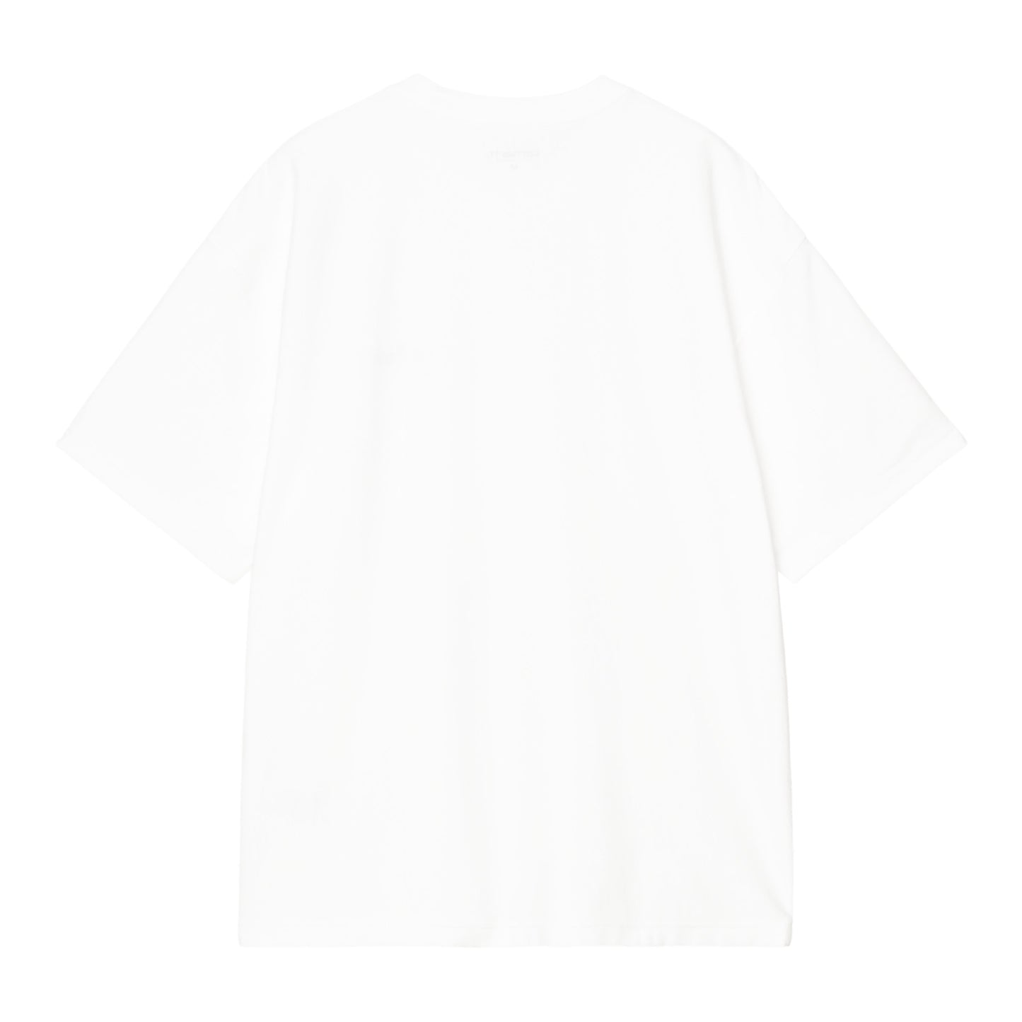T-Shirt de manga curta para homem Carhartt WIP WIP Label em Branco. Foto da parte de trás.