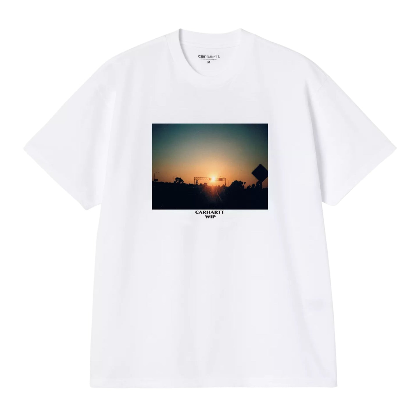T-Shirt de manga curta para homem Carhartt WIP Warm Views em Branco. Foto da parte da frente.