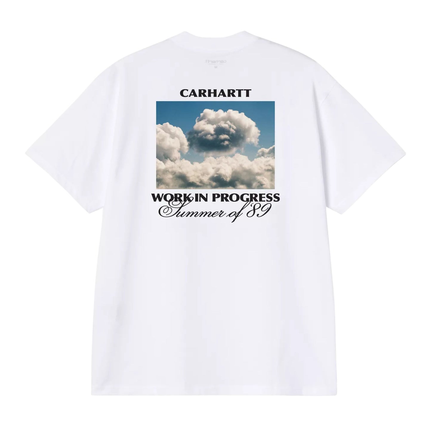 T-Shirt de manga curta para homem Carhartt WIP Warm Views em Branco. Foto da parte de trás.