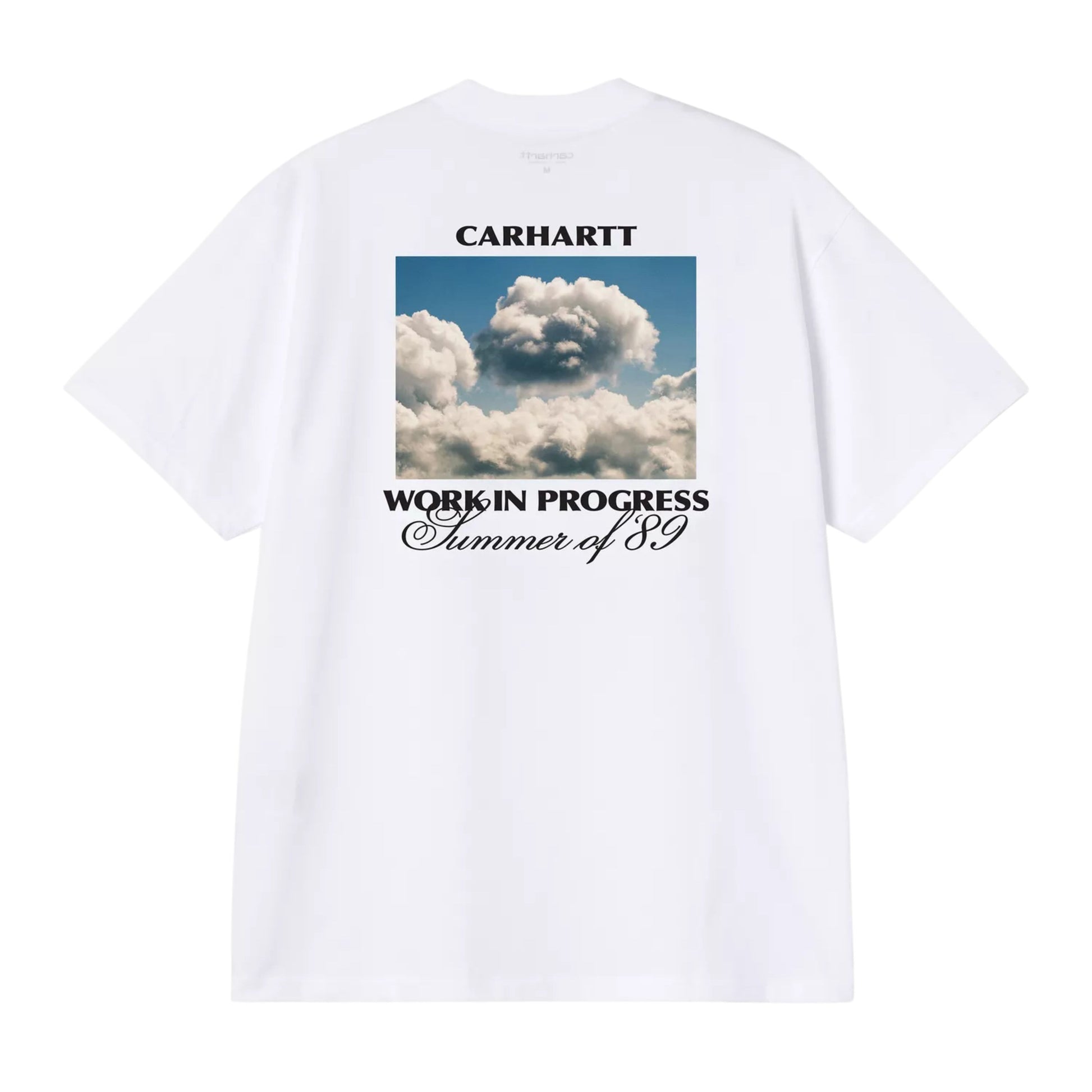 T-Shirt de manga curta para homem Carhartt WIP Warm Views em Branco. Foto da parte de trás.