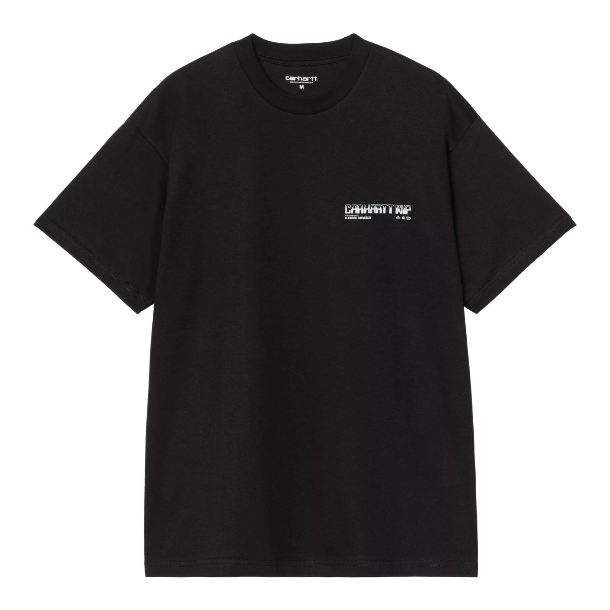 T-Shirt com manga curta para homem Carhartt WIP Wiptopia II em Preto. Foto da parte da frente.