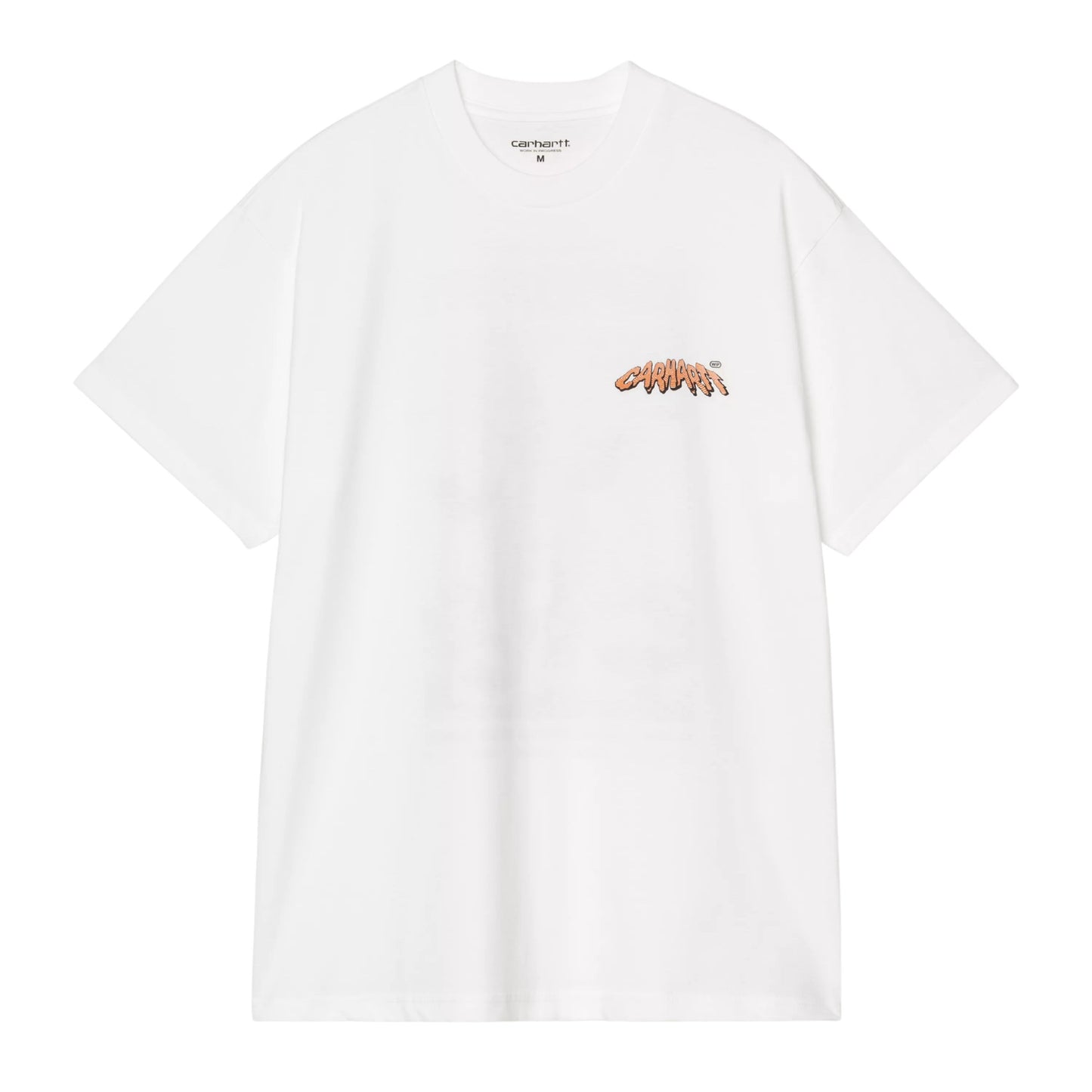 T-Shirt de manga curta para homem Carhartt WIP Wiptopia II em Branco. Foto da parte da frente.