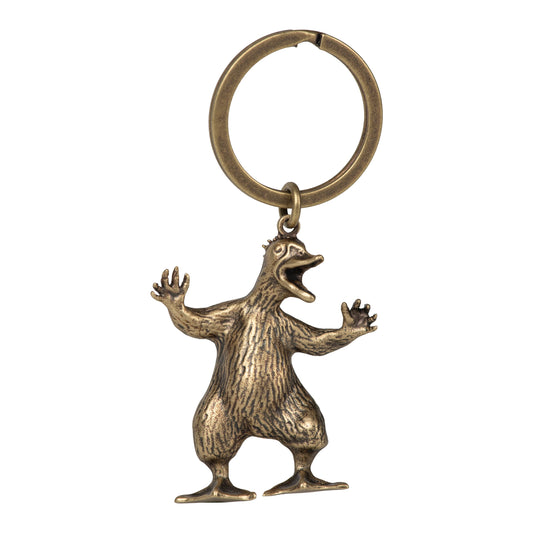 Porta-chaves Carhartt WIP Wiptopia em Dourado. Foto da prte da frente.