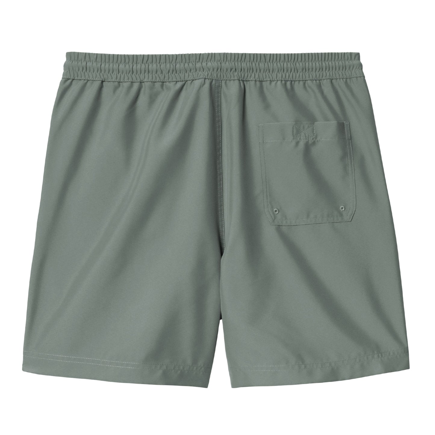 Calção de banho para homem Carhartt WIP Chase em Velvet Green / Gold. Foto da parte de trás.