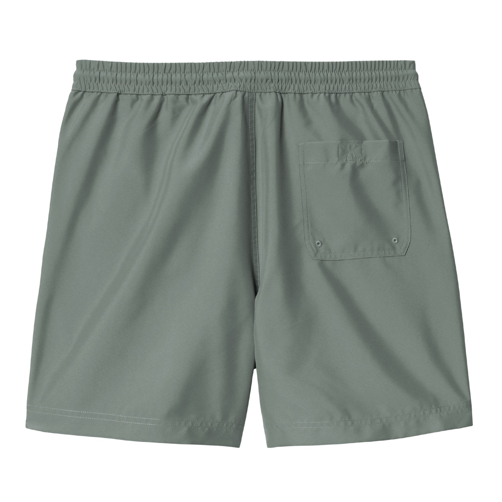 Calção de banho para homem Carhartt WIP Chase em Velvet Green / Gold. Foto da parte de trás.