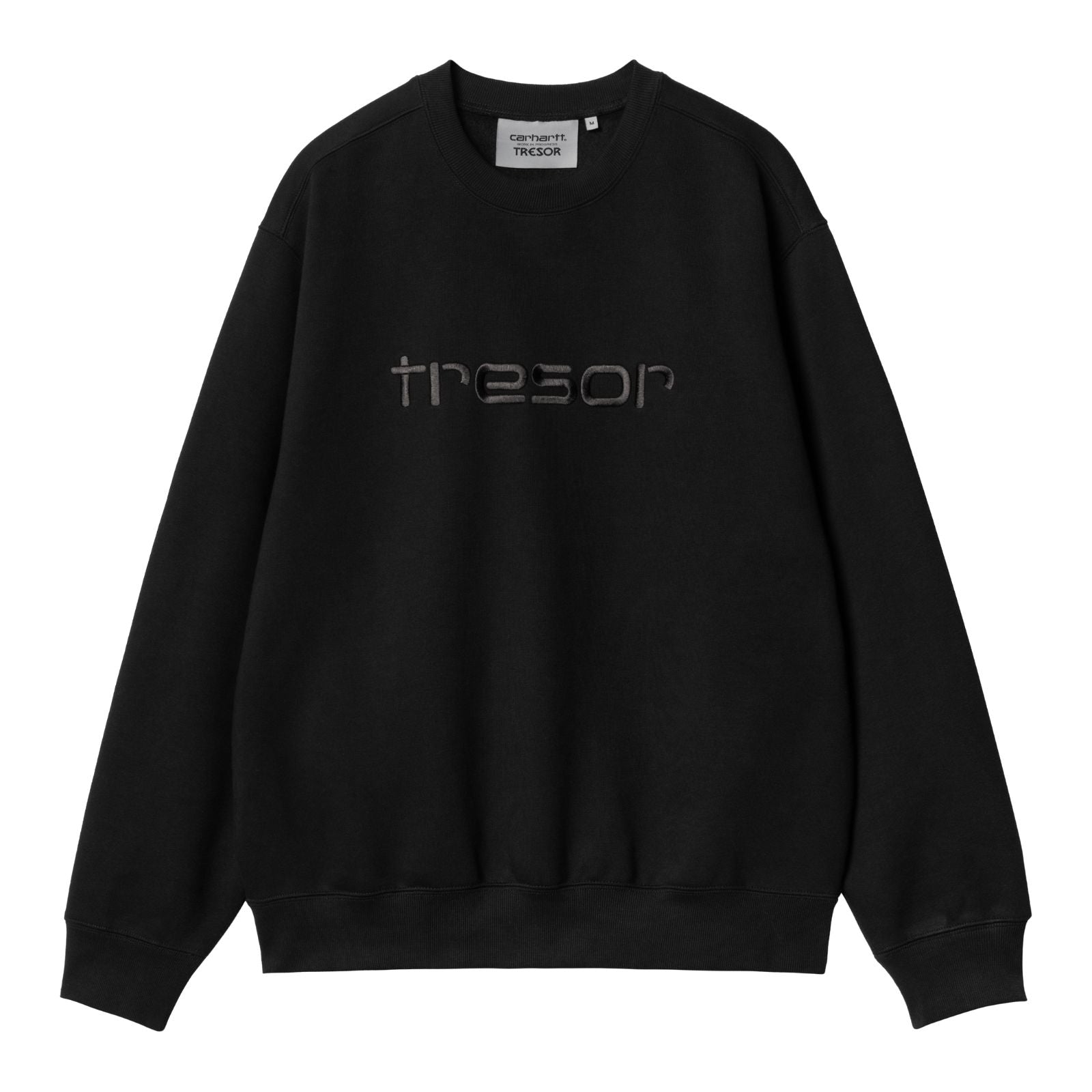 Carhartt WIP x Tresor Techno Alliance Sweatshirt Black/Grey. Foto da parte da frente.