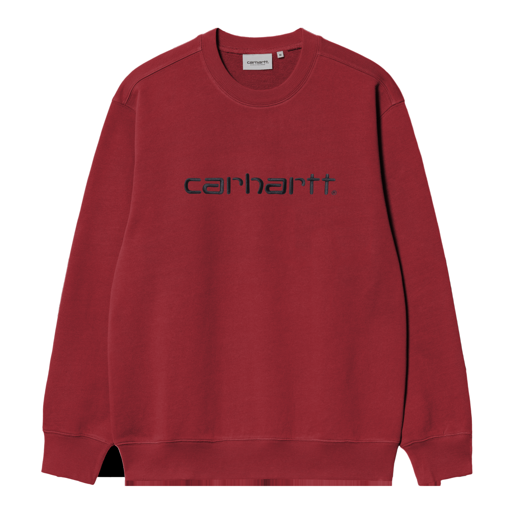 Sweat de homem Carhartt WIP Carhartt em Scarlet/Graphite. Foto da parte da frente.