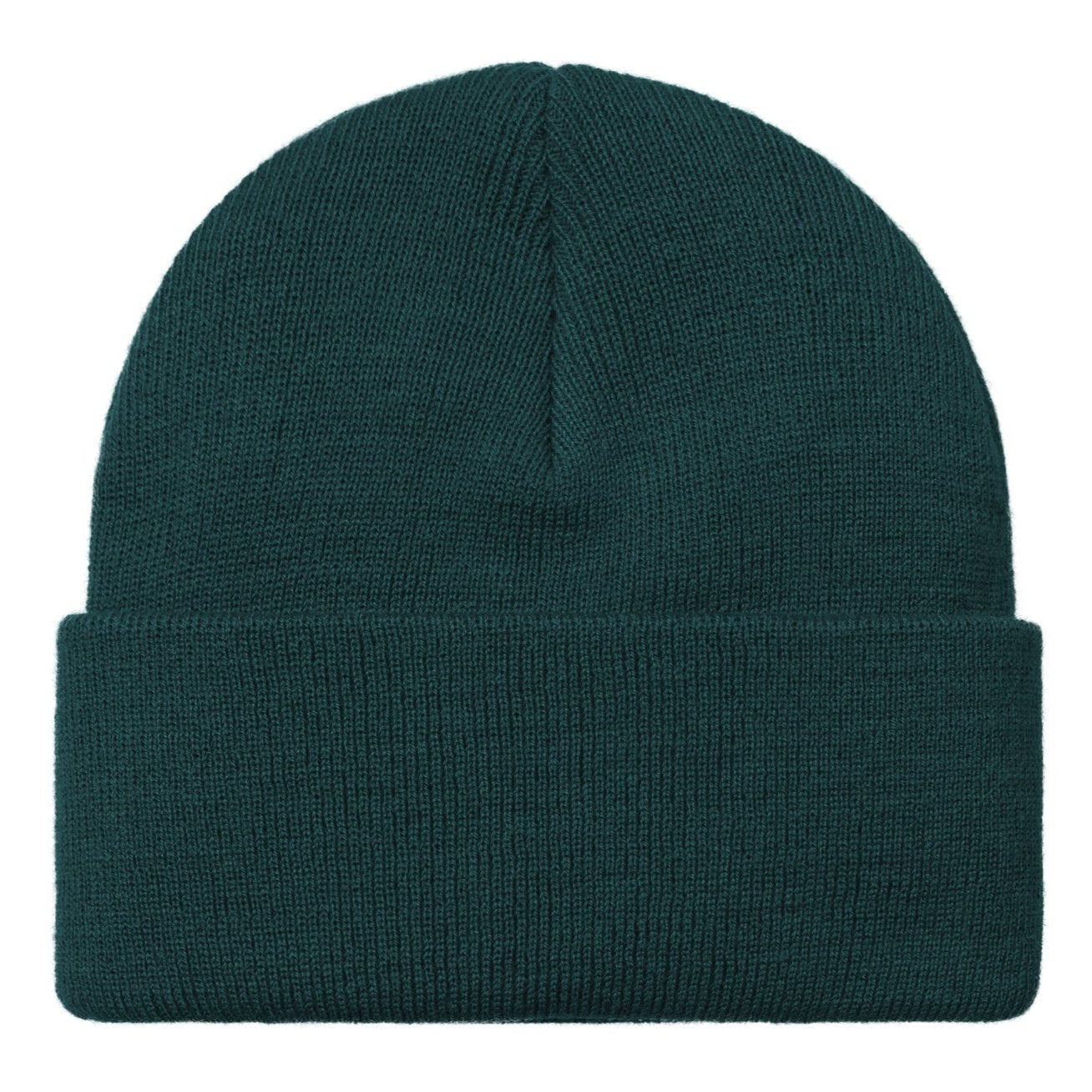 Carhartt WIP Chase Beanie Duck Blue/Gold. Foto da parte de trás.