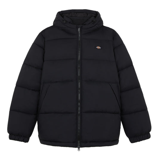 Dickies Waldenburg Hooded Jacket Black. Foto da parte da frente.