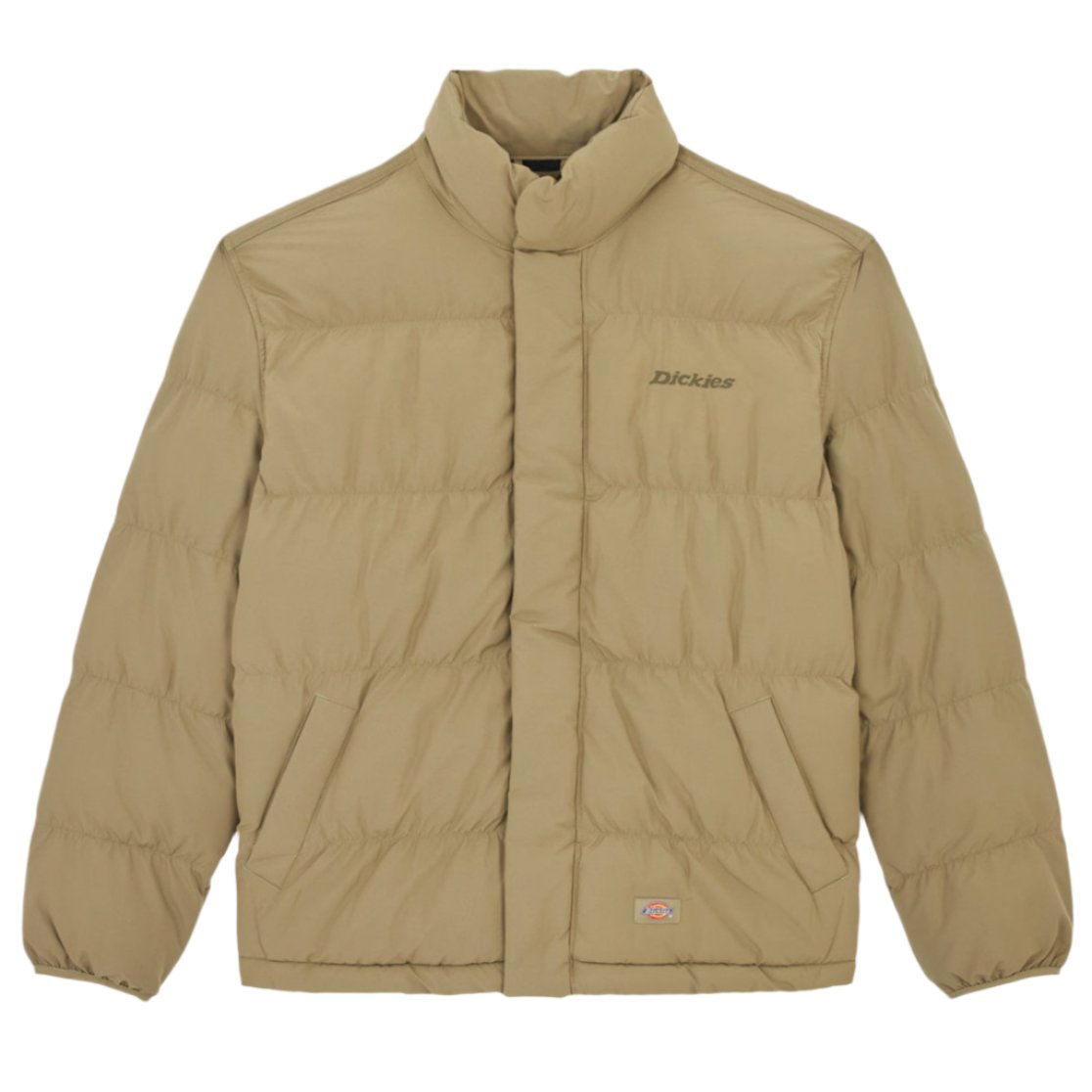 Dickies Scobey Puffer Jacket Military Green. Foto da parte da frente.