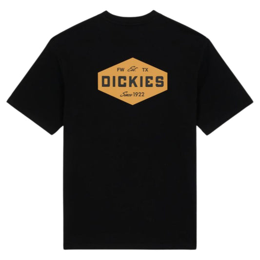 Dickies Emblem Short Sleeve T-Shirt Black. Foto da parte de trás.