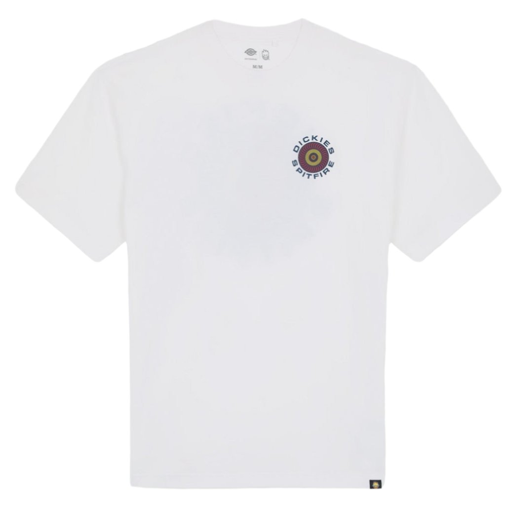 Dickies X Spitfire Short Sleeve T-Shirt White. Foto da parte da frente.