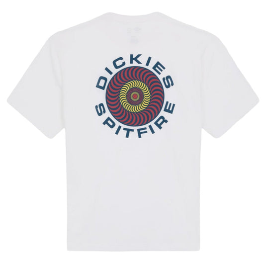 Dickies X Spitfire Short Sleeve T-Shirt White. Foto da parte de trás.