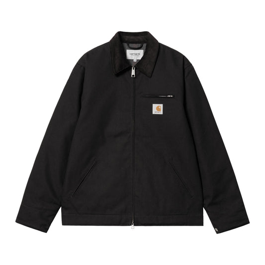 Carhartt WIP Detroit Jacket Black/Black. Foto da parte da frente fechado.