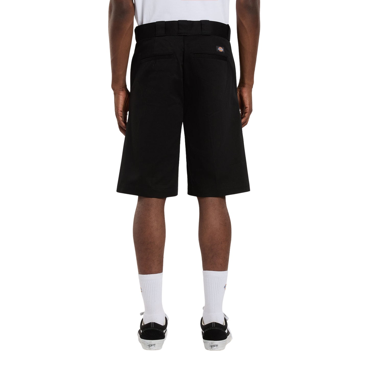 Calções de homem Dickies 247 em Preto. Foto da parte de trás.