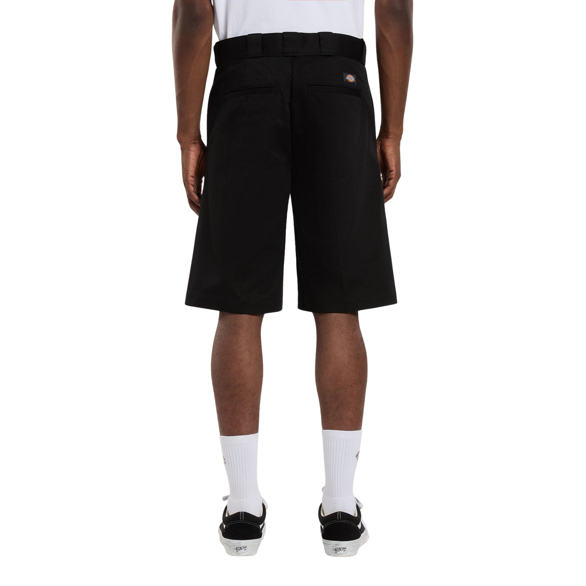 Calções de homem Dickies 247 em Preto. Foto da parte de trás.