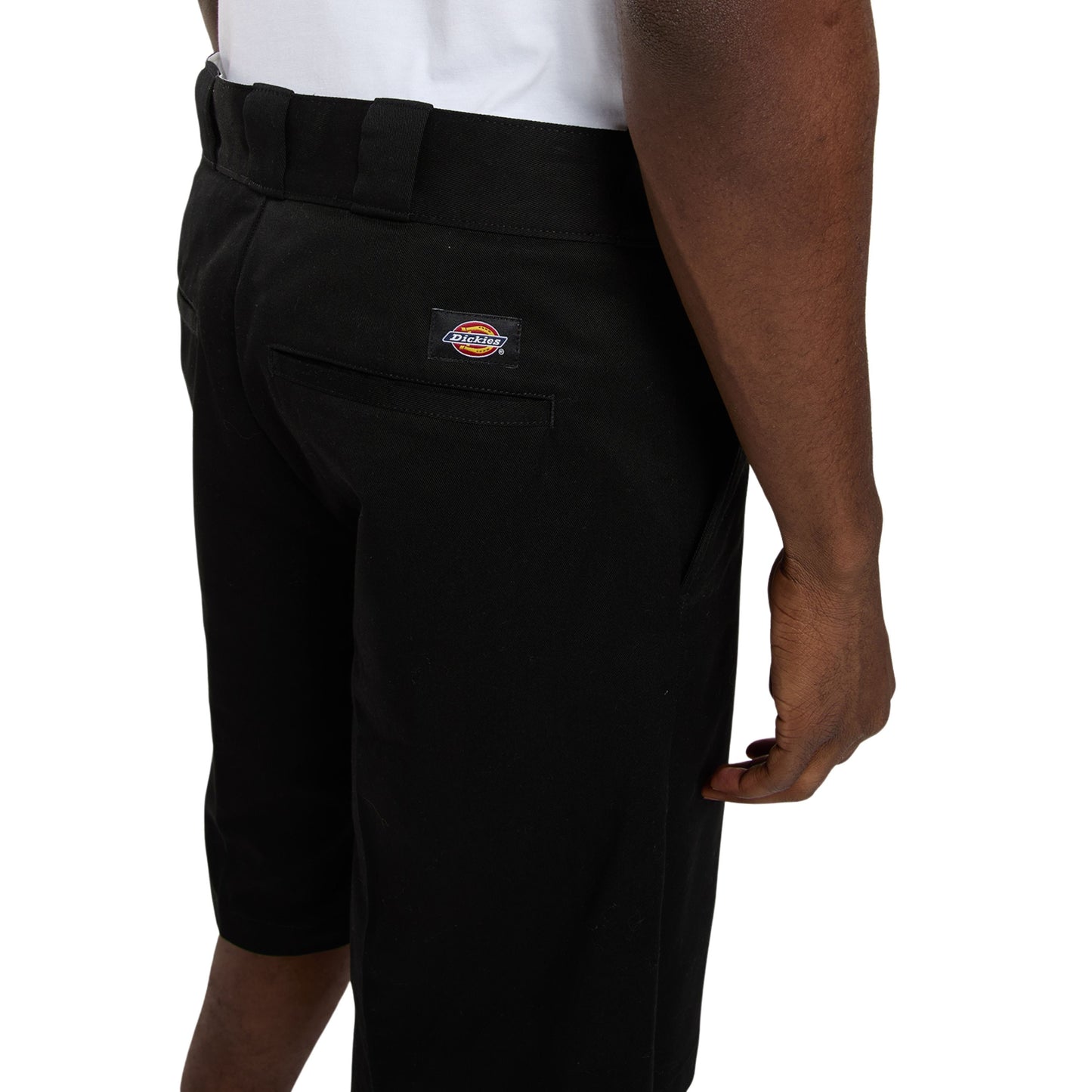 Calções de homem Dickies 247 em Preto. Foto da parte de trás.