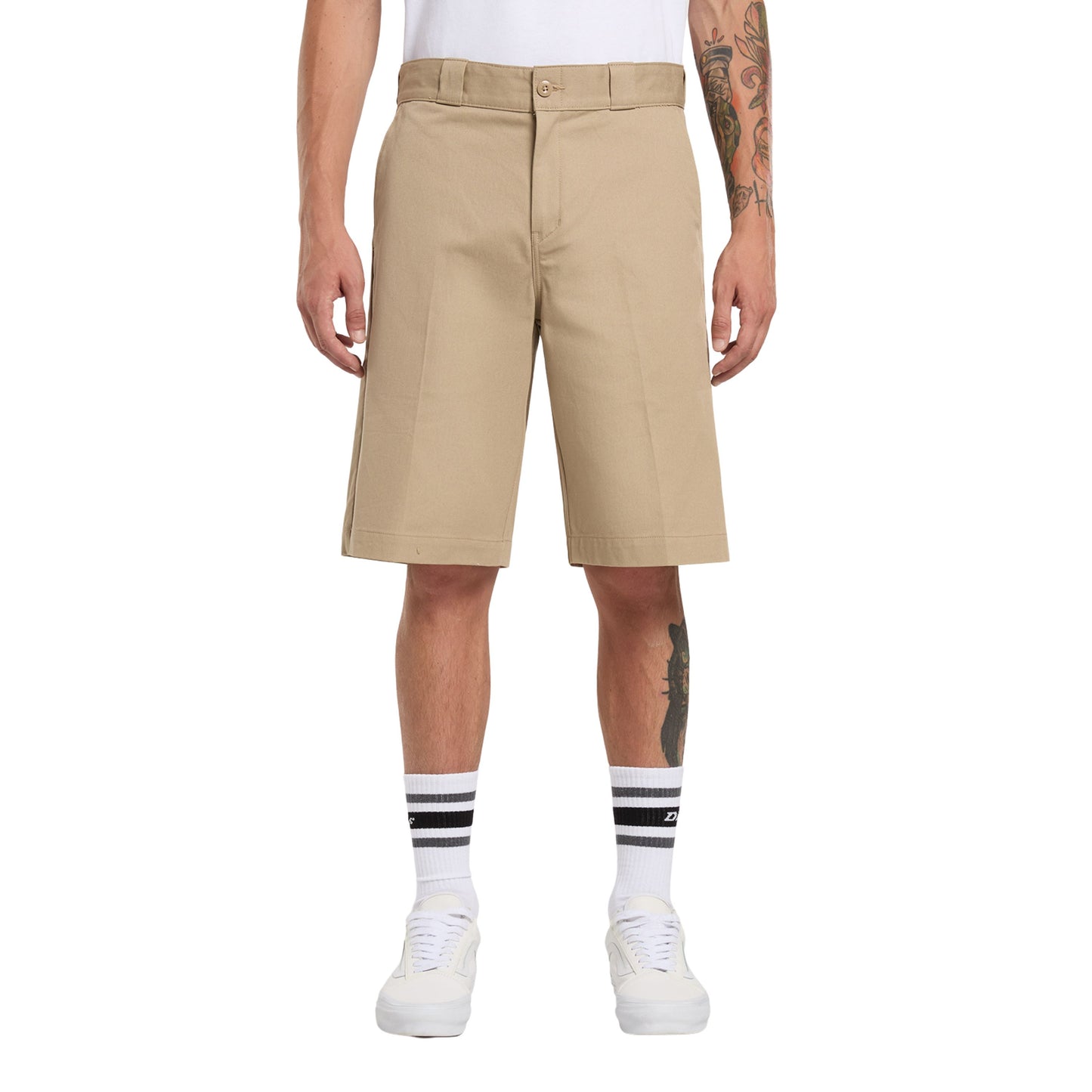 Calções de homem Dickies 247 em Desert Sand. Foto da parte da frente.