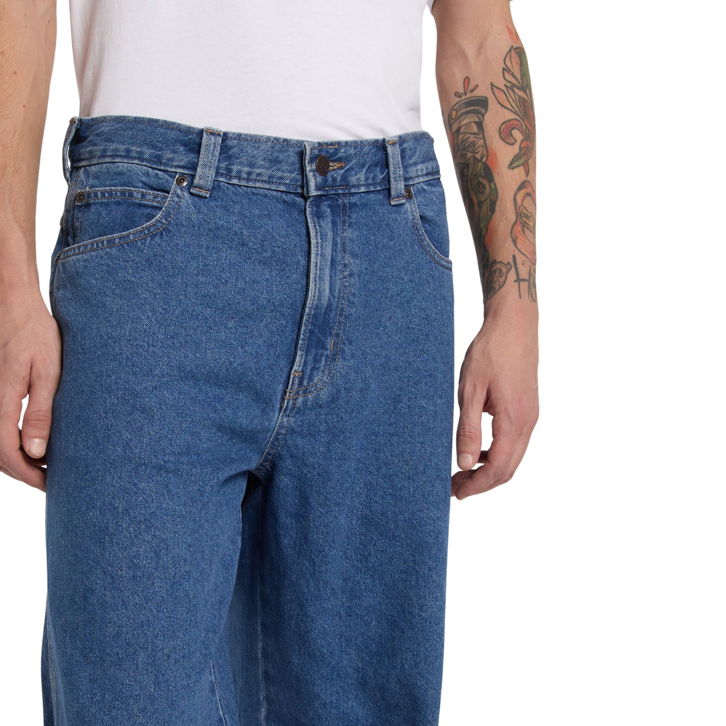 Dickies Men's 958 Baggy Straight Work Jeans in Classic Blue