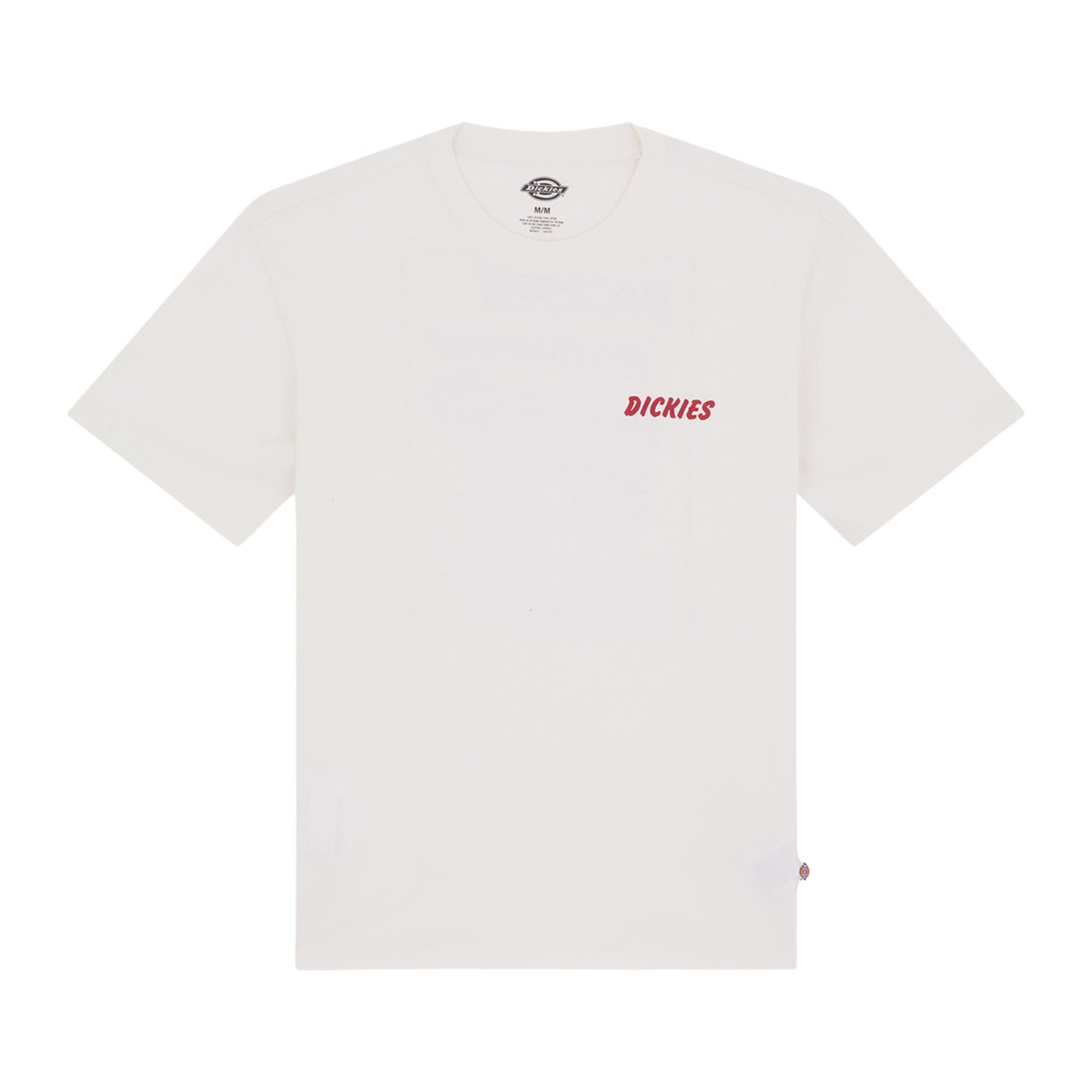 T-Shirt de manga curta para homem Dickies Dry Ridge em Egret. Foto da parte da frente.