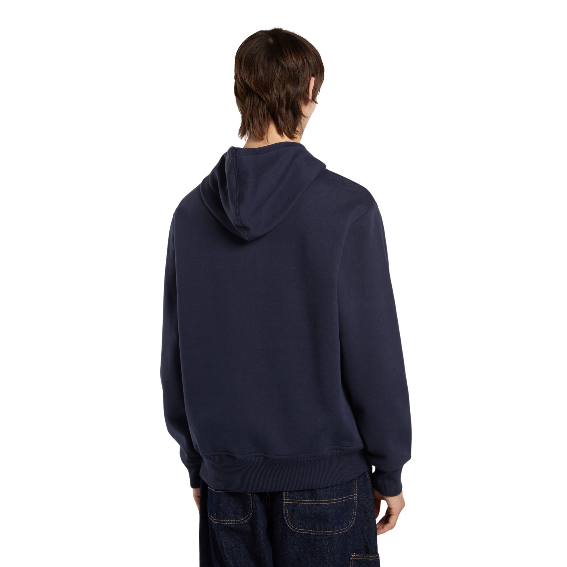 Sweat com carapuço para homem Dickies Forth Shaw em Night Sky. Foto da parte de trás, vestida.