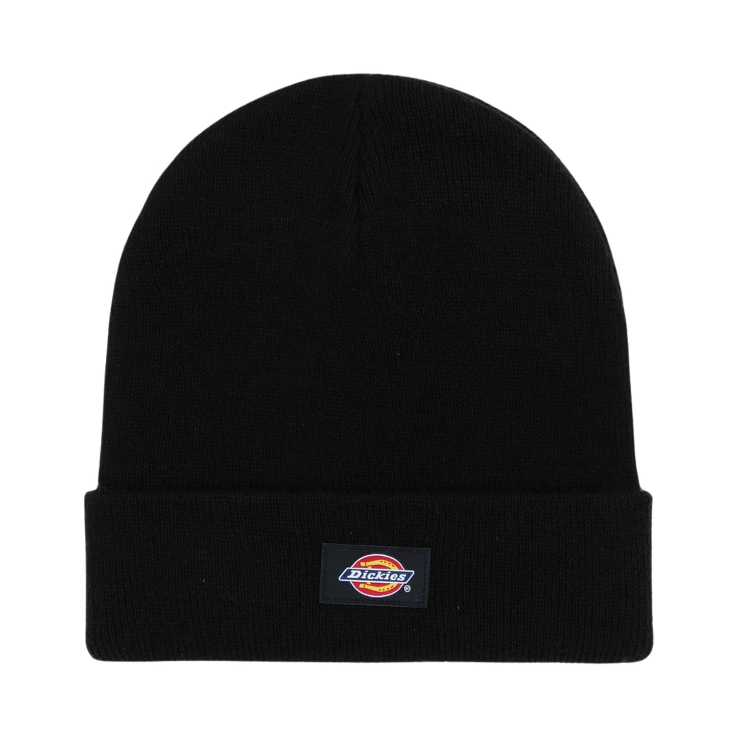 Gorro unissexo Dickies Gibsland em Preto. Foto da parte da frente.