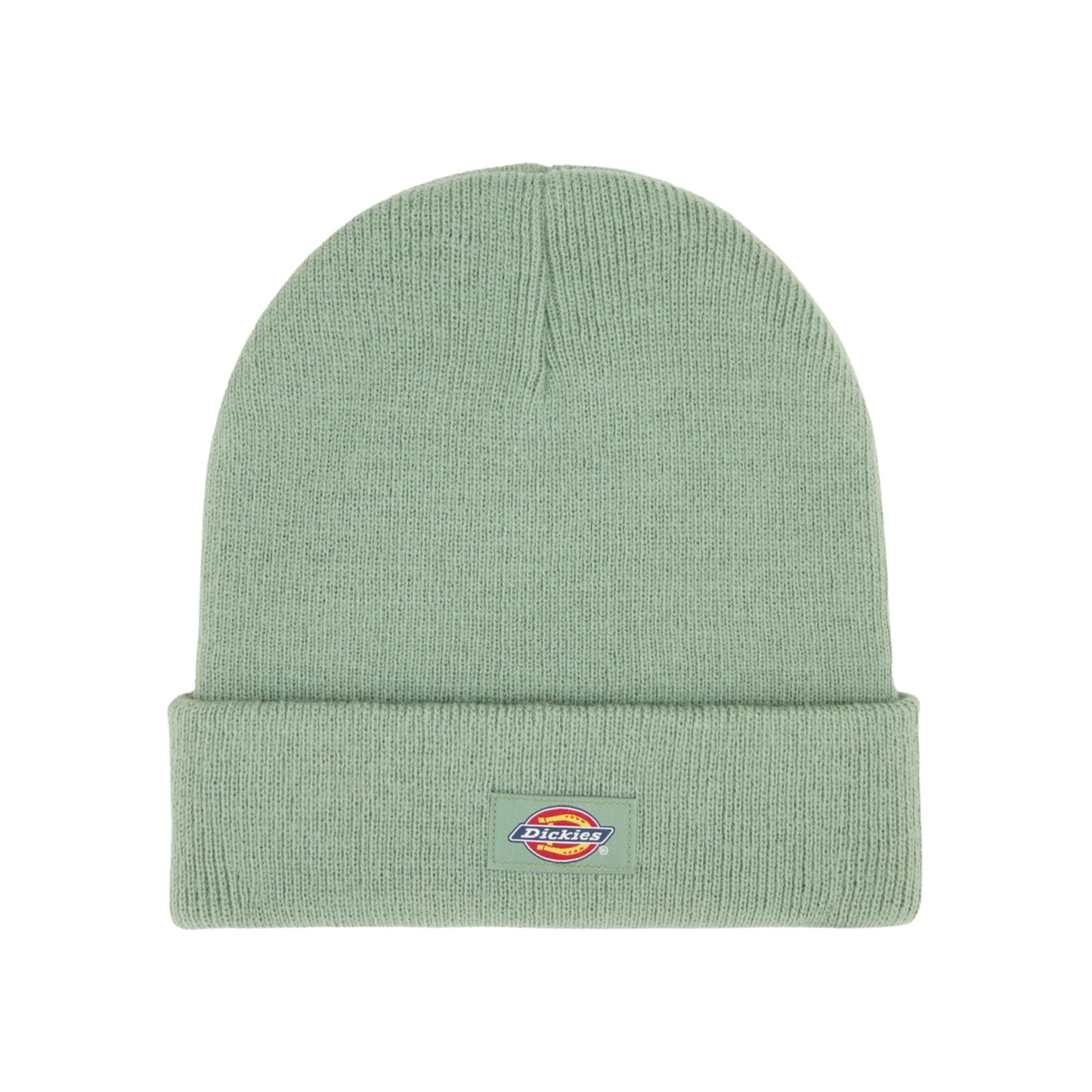 Gorro unissexo Dickies Gibsland em Sea Spray. Foto da parte da frente.