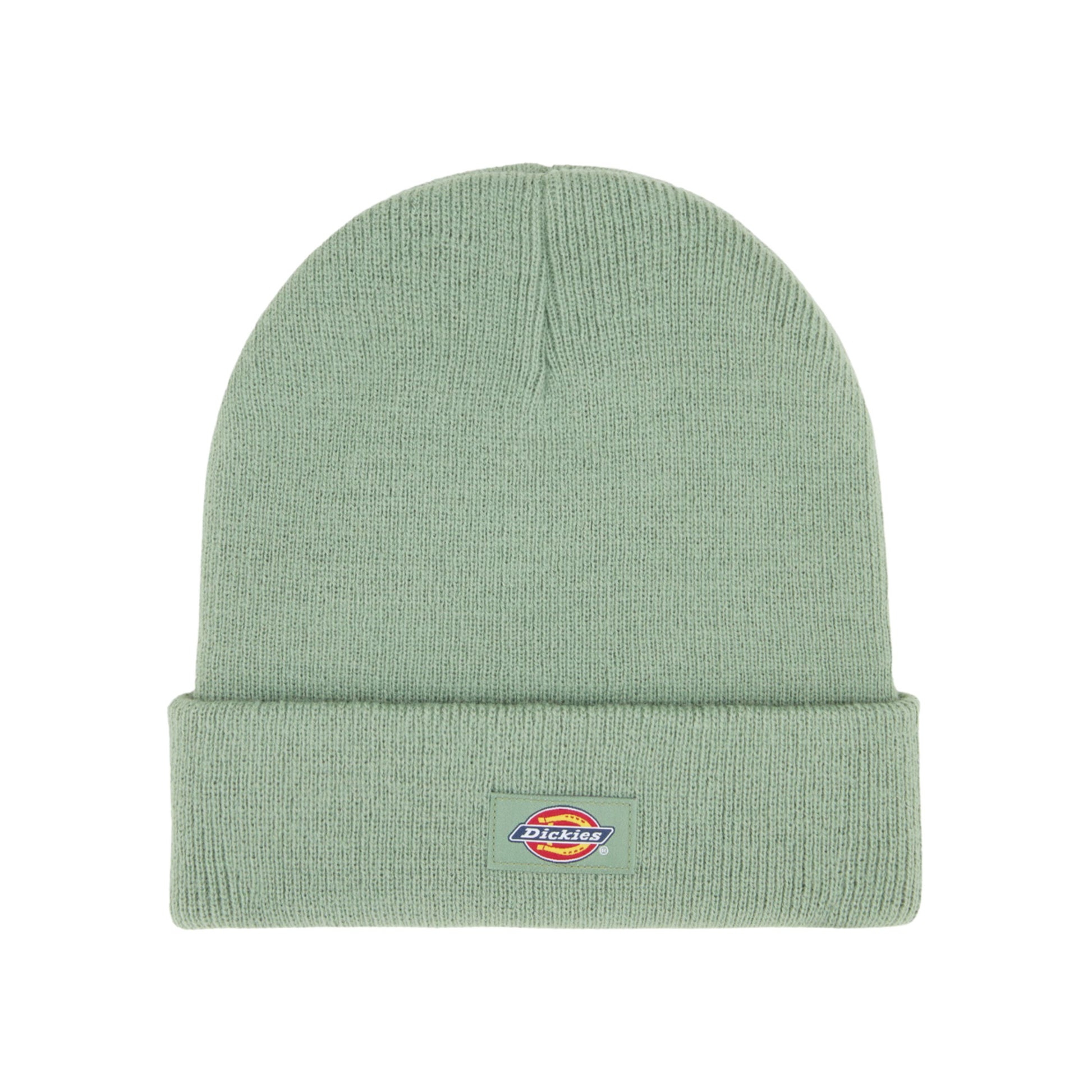 Gorro unissexo Dickies Gibsland em Sea Spray. Foto da parte da frente.